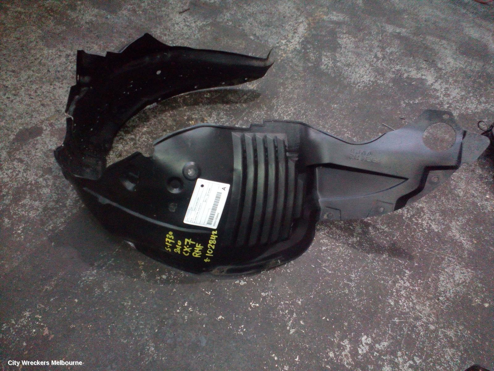 MAZDA CX7 RIGHT GUARD LINER, ER, PETROL TYPE, 06/2009 - 02/2012
