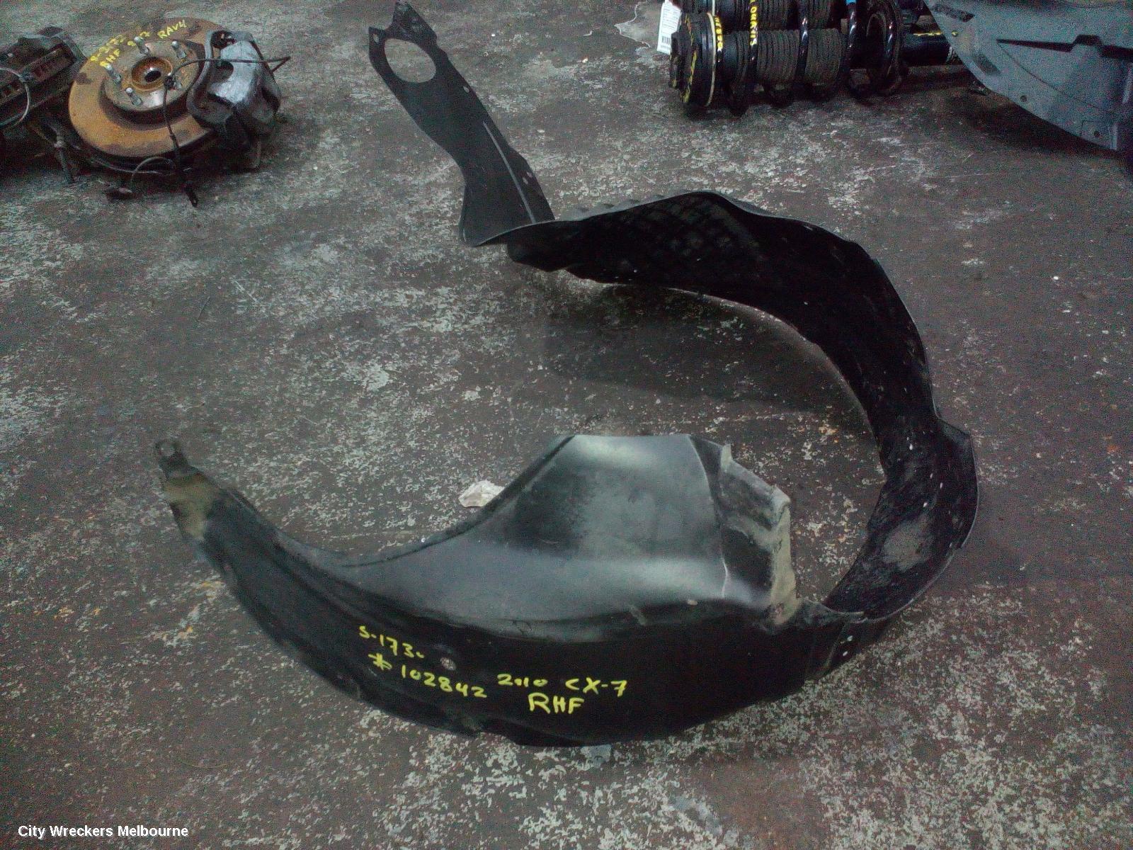 MAZDA CX7 RIGHT GUARD LINER, ER, PETROL TYPE, 06/2009 - 02/2012