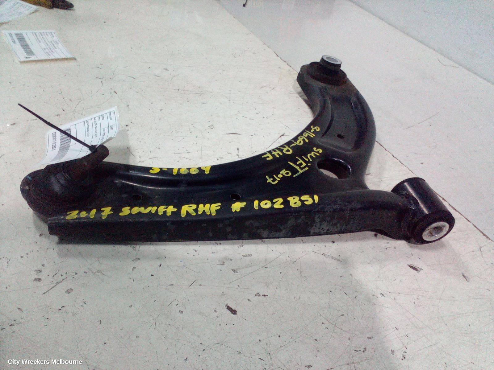 SUZUKI SWIFT RIGHT FRONT LOWER CONTROL ARM, AZ, GL/GL NAV/GLX, 04/2017 ONWARDS
