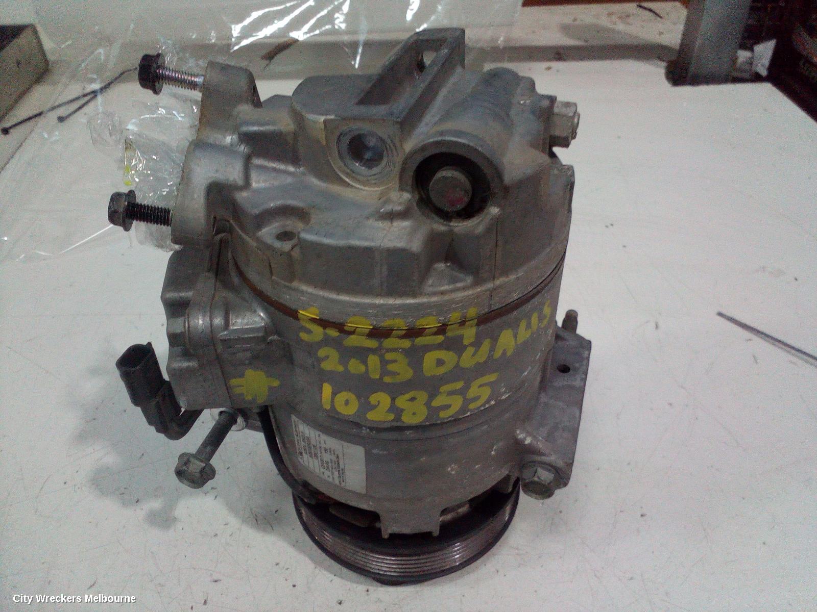 NISSAN DUALIS A/C COMPRESSOR, J10, 2.0, MR20, P/N 92600-BR21A, 10/2007 - 05/2014