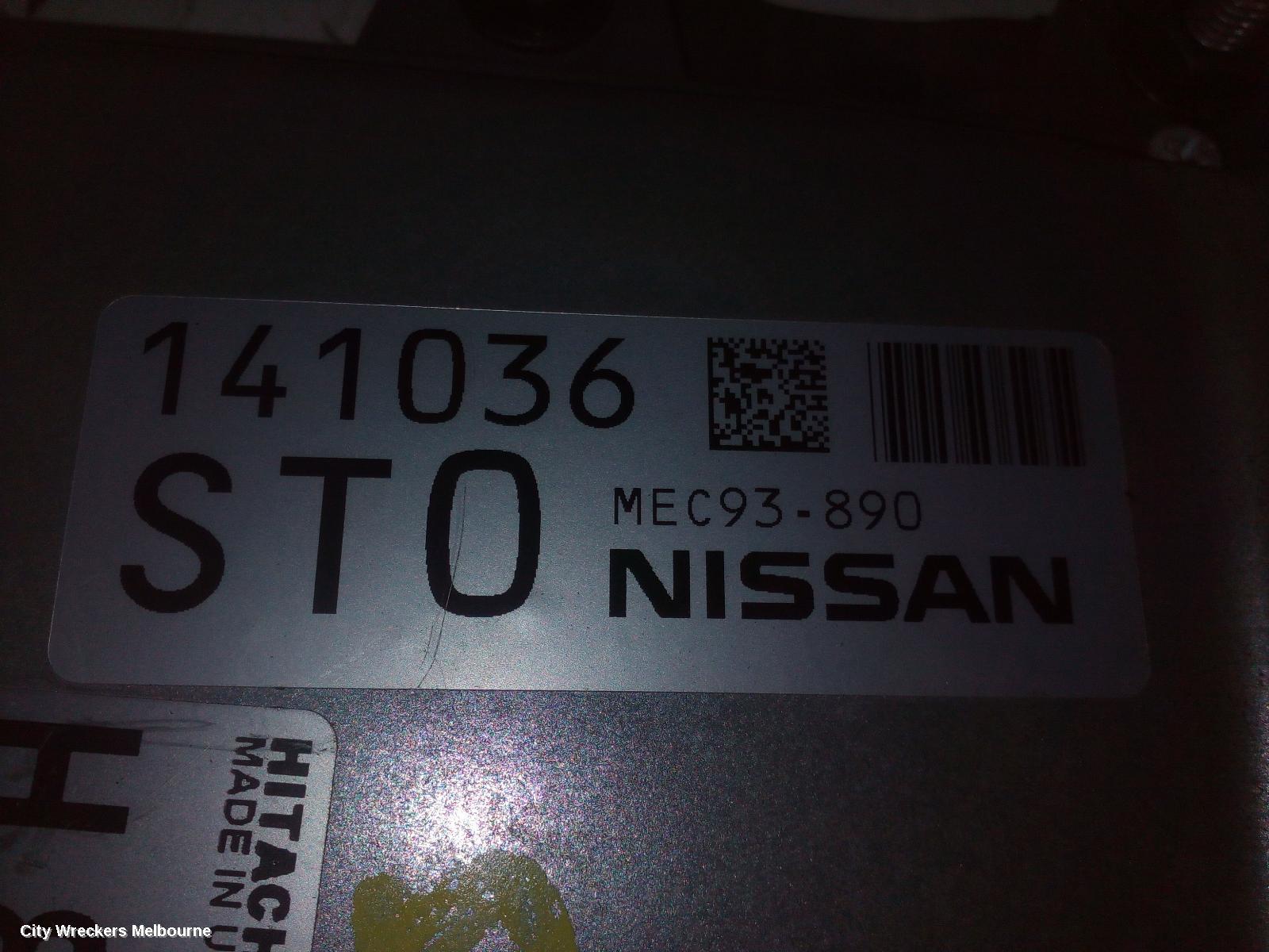 NISSAN DUALIS ECU, ENGINE ECU, 2.0, MR20, AUTO T/M, ECU ONLY, J10, 10/2007 - 05/2014