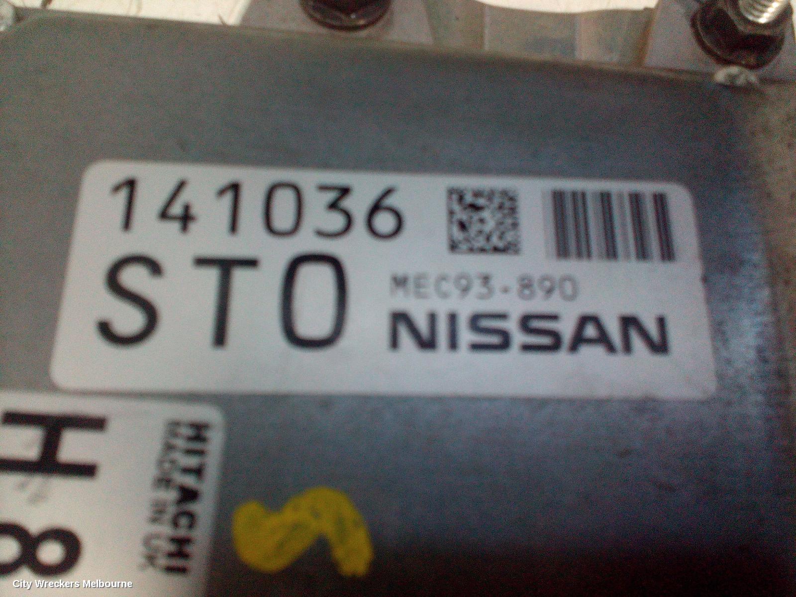 NISSAN DUALIS ECU, ENGINE ECU, 2.0, MR20, AUTO T/M, ECU ONLY, J10, 10/2007 - 05/2014