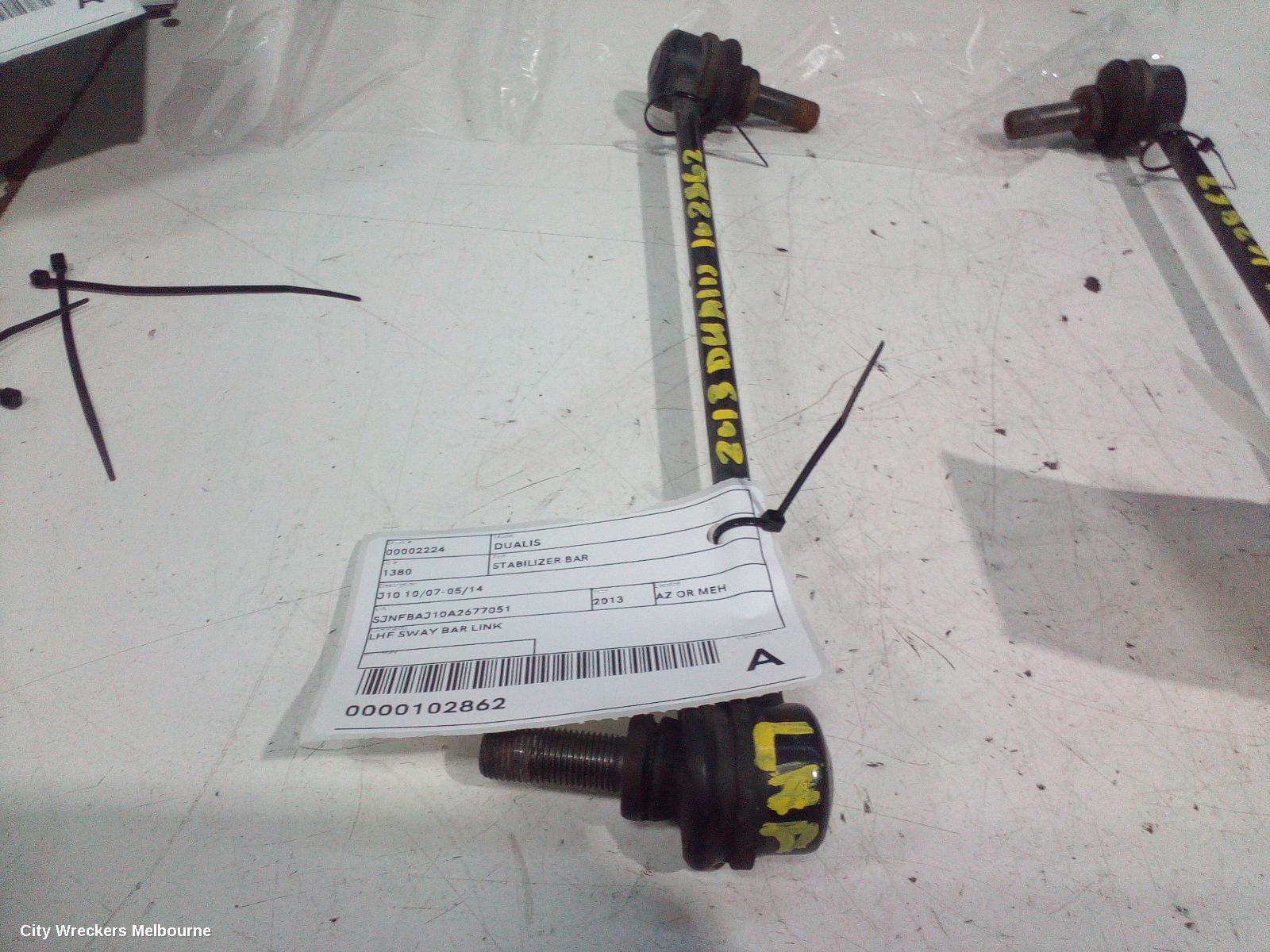 NISSAN DUALIS STABILISER BAR, J10 10/2007 - 05/2014
