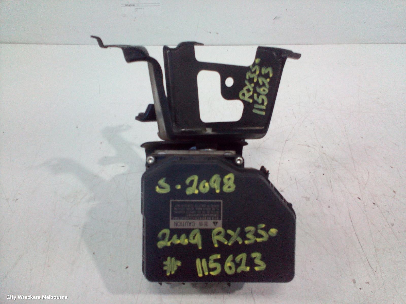 LEXUS RX SERIES ABS PUMP/MODULATOR, AL10, P/N 4454048400, 12/2008 - 08/2015