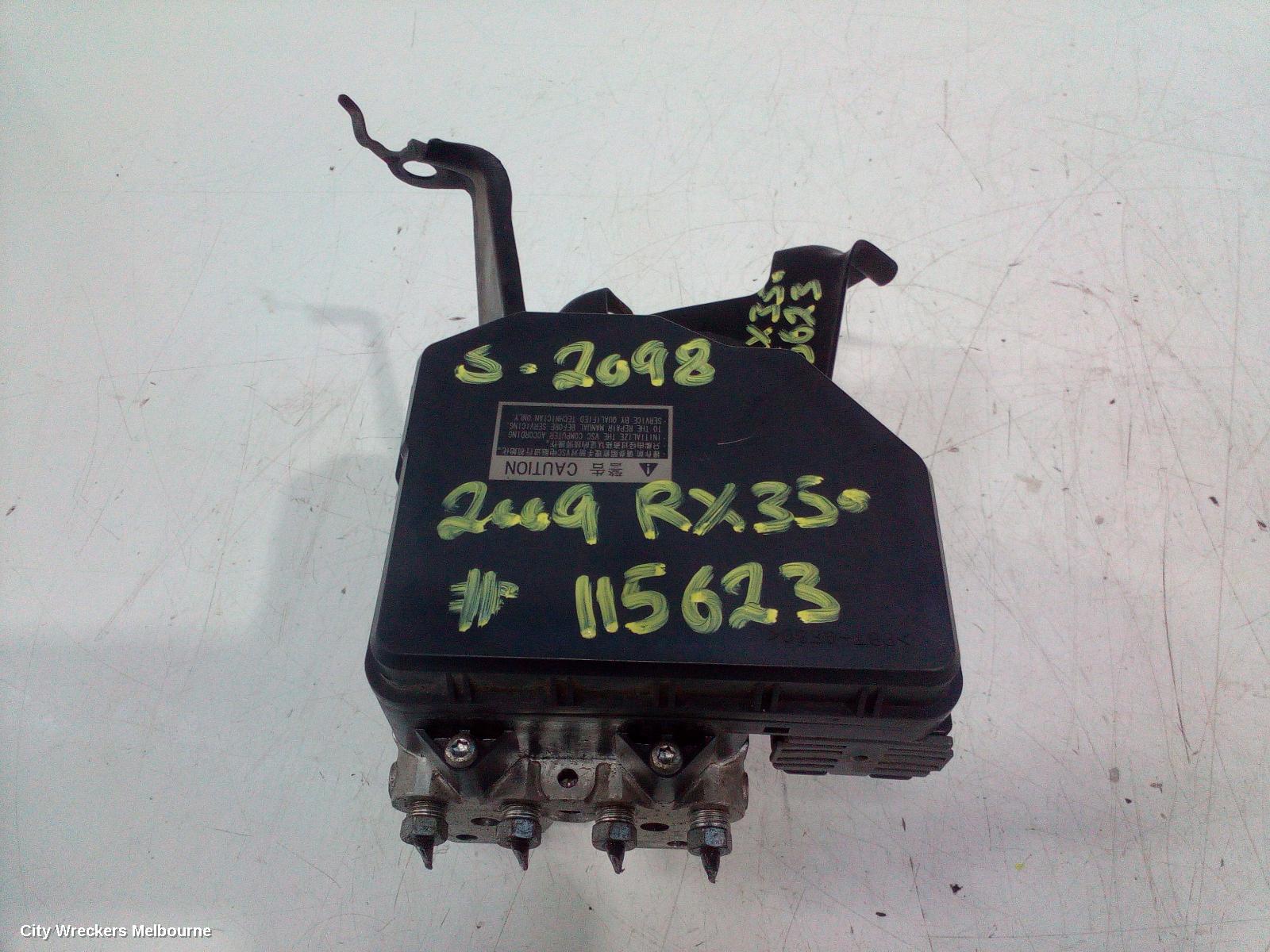 LEXUS RX SERIES ABS PUMP/MODULATOR, AL10, P/N 4454048400, 12/2008 - 08/2015