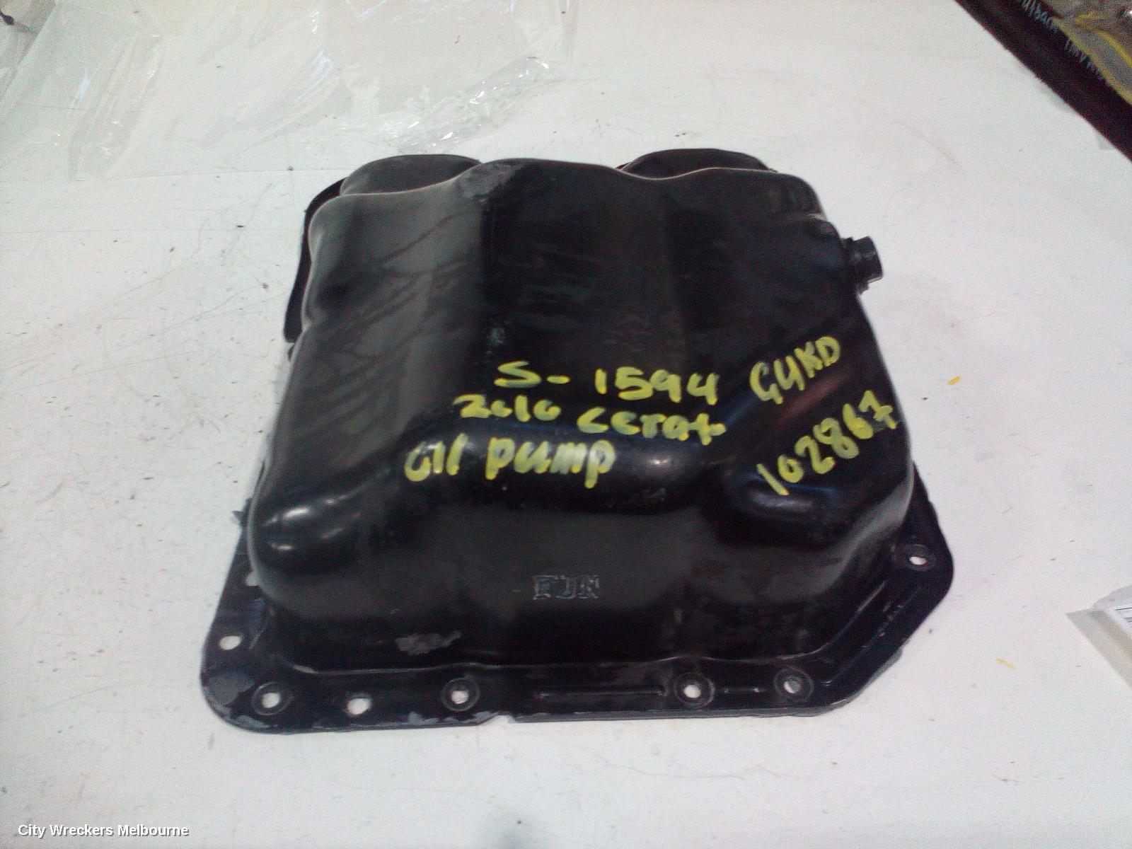 KIA CERATO OIL PUMP, TD, 10/2008 - 03/2013