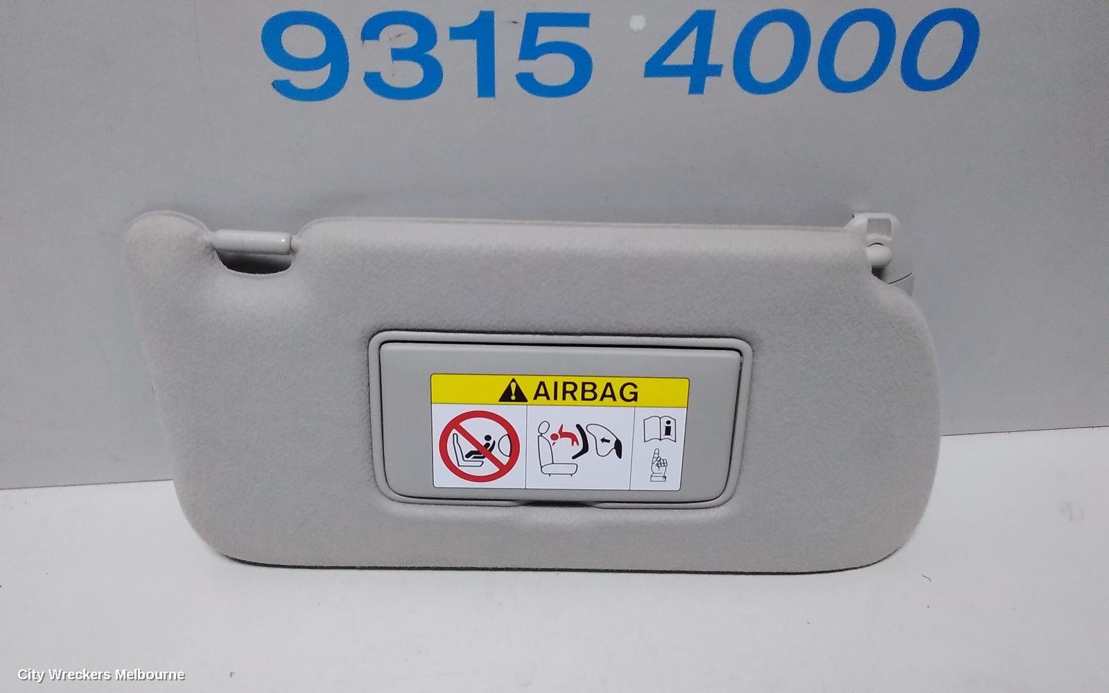 NISSAN NAVARA SUNVISOR, NP300, RH SIDE, CLOTH, BEIGE, W/ MIRROR & COURTESY LIGHT TYPE, 05/2015 ONWARDS