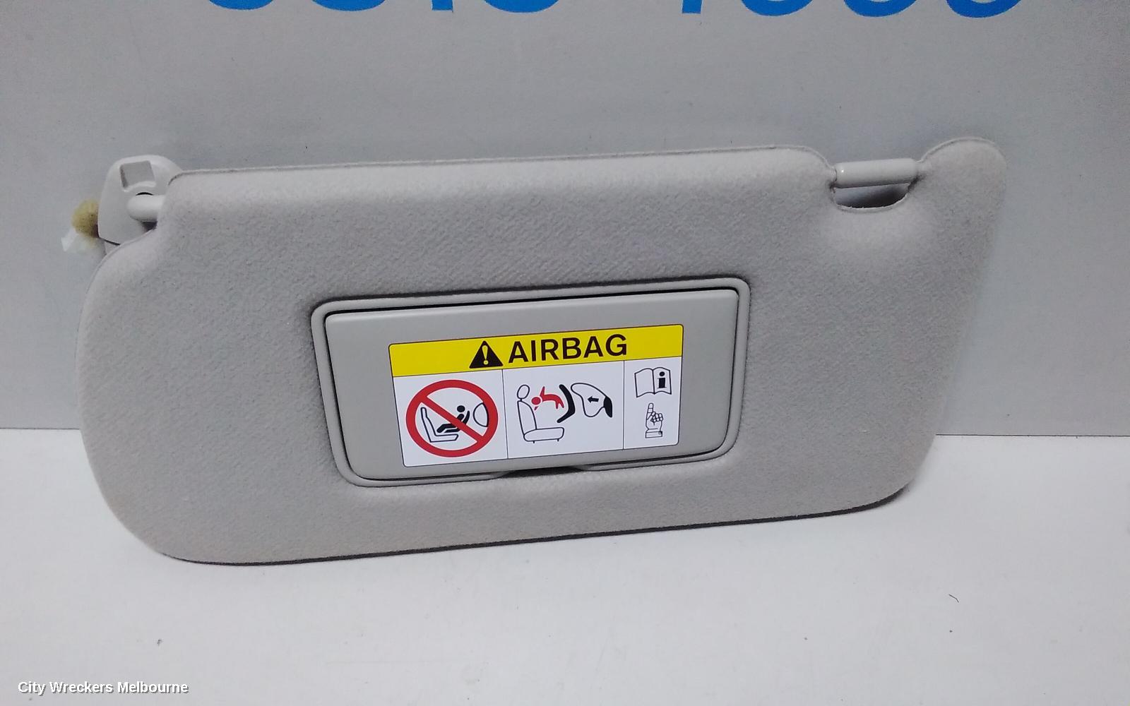 NISSAN NAVARA SUNVISOR, NP300, LH SIDE, CLOTH, BEIGE, W/ MIRROR & COURTESY LIGHT TYPE, 05/2015 ONWARDS