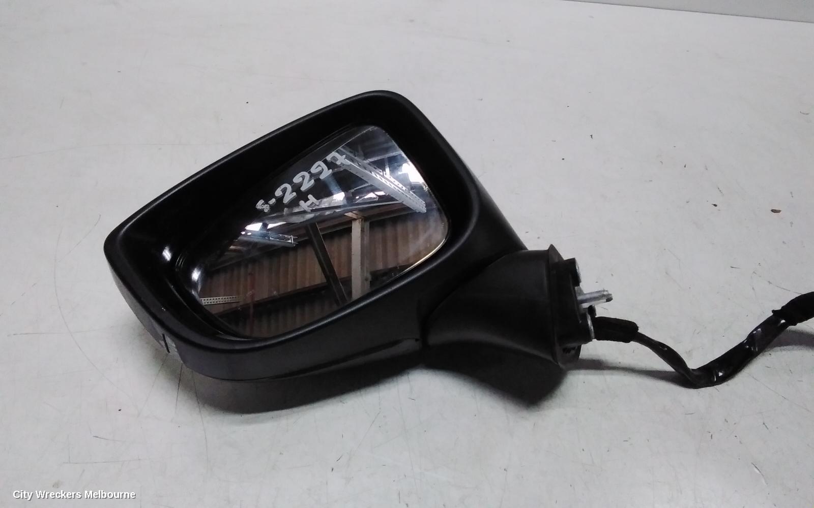 MAZDA 2 LEFT DOOR MIRROR, DJ/DL, HATCH/SEDAN, POWER FOLD, NON BLIND SPOT TYPE, 01/2017 - 10/2019