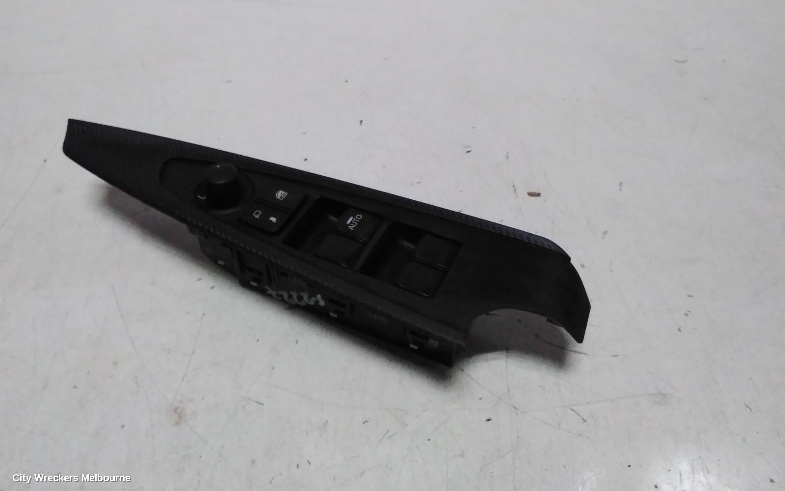 MAZDA 2 PWR DR WIND SWITCH, RH FRONT (MASTER SWITCH), W/ AUTO FOLD TYPE, DJ/DL, 02/2017 ONWARDS