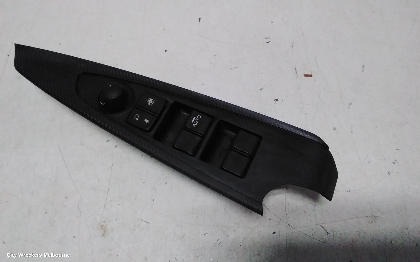 MAZDA 2 PWR DR WIND SWITCH, RH FRONT (MASTER SWITCH), W/ AUTO FOLD TYPE, DJ/DL, 02/2017 ONWARDS