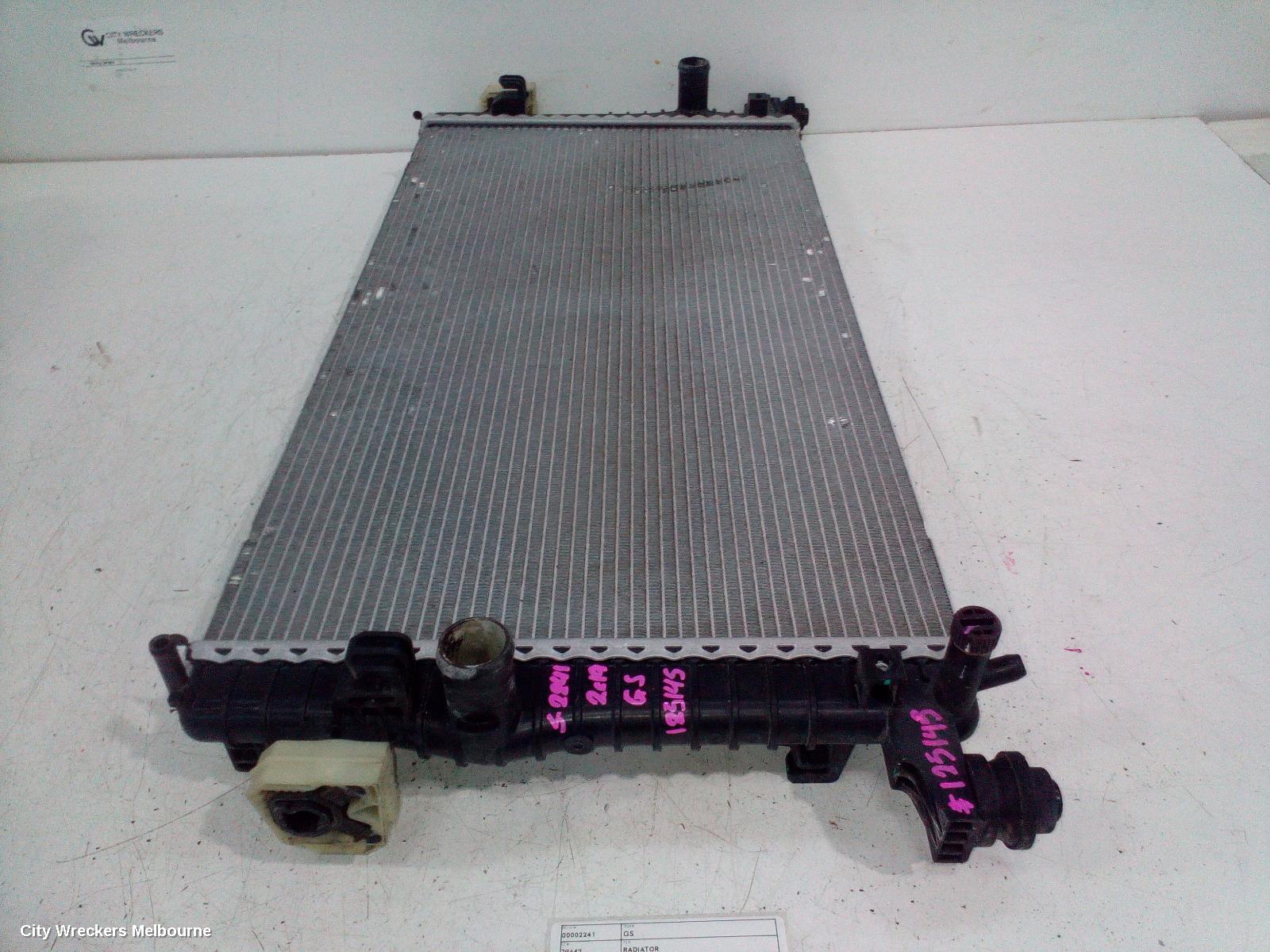 MG GS RADIATOR, PETROL, 1.5, TURBO, SAS2, 09/2016 - 08/2019