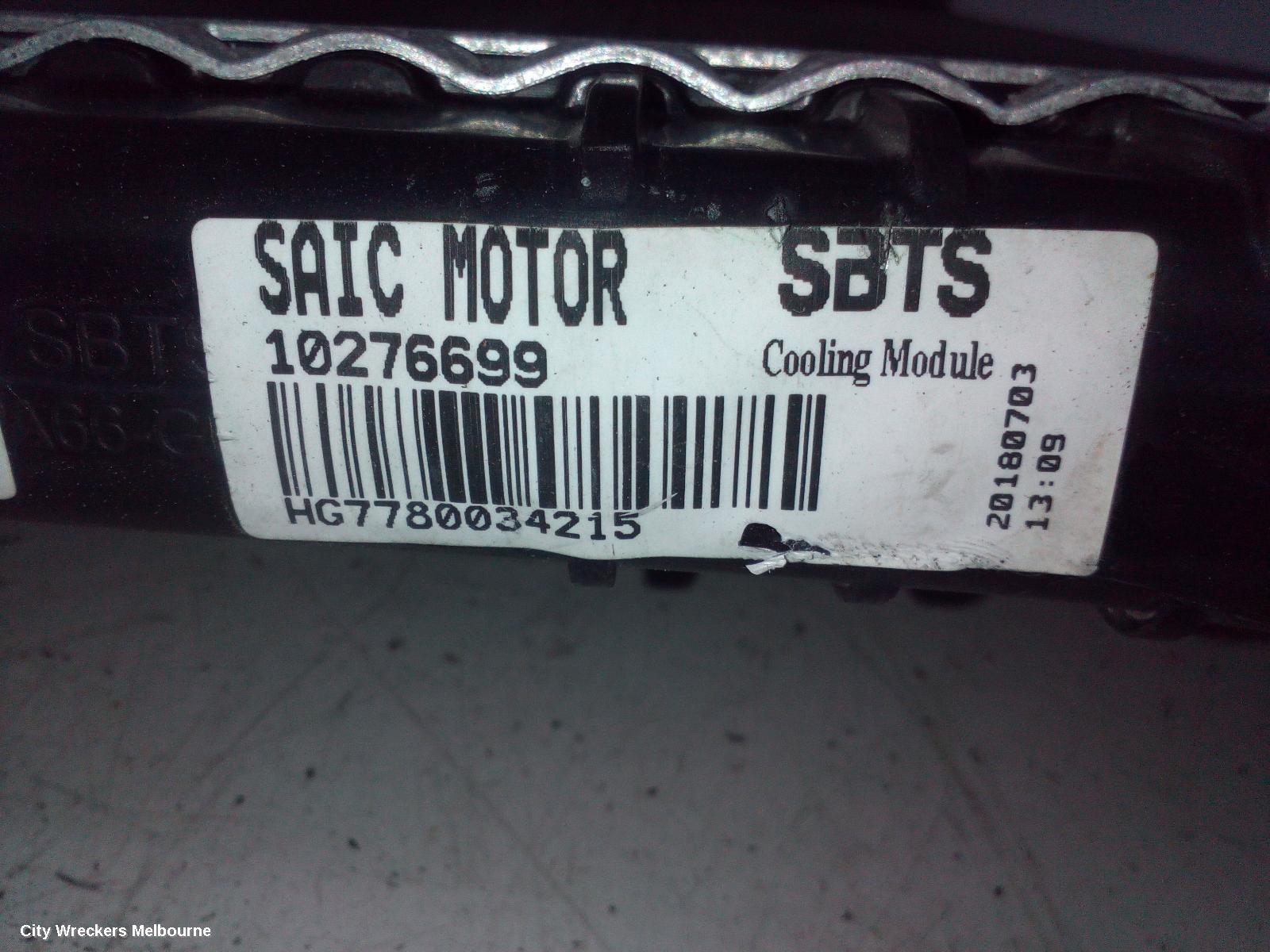MG GS RADIATOR, PETROL, 1.5, TURBO, SAS2, 09/2016 - 08/2019