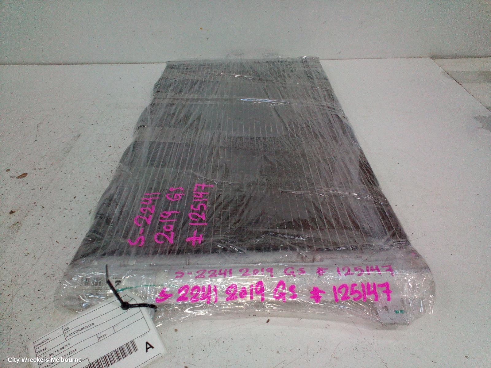 MG GS A/C CONDENSER, SAS2, 09/2016 - 08/2019