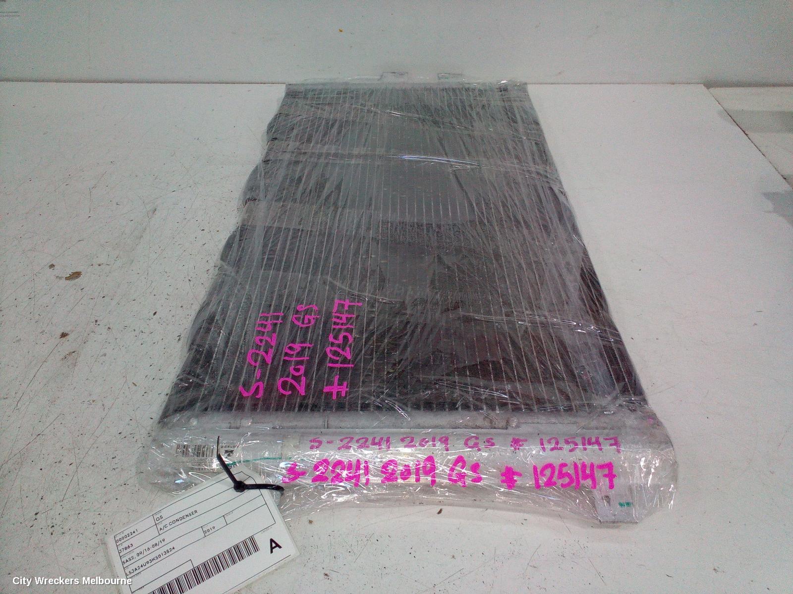 MG GS A/C CONDENSER, SAS2, 09/2016 - 08/2019