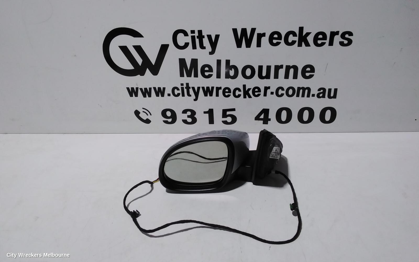 VOLKSWAGEN TIGUAN LEFT DOOR MIRROR, 5N, MANUAL FOLD (6XN), HEATED TYPE, 05/2008 - 08/2016