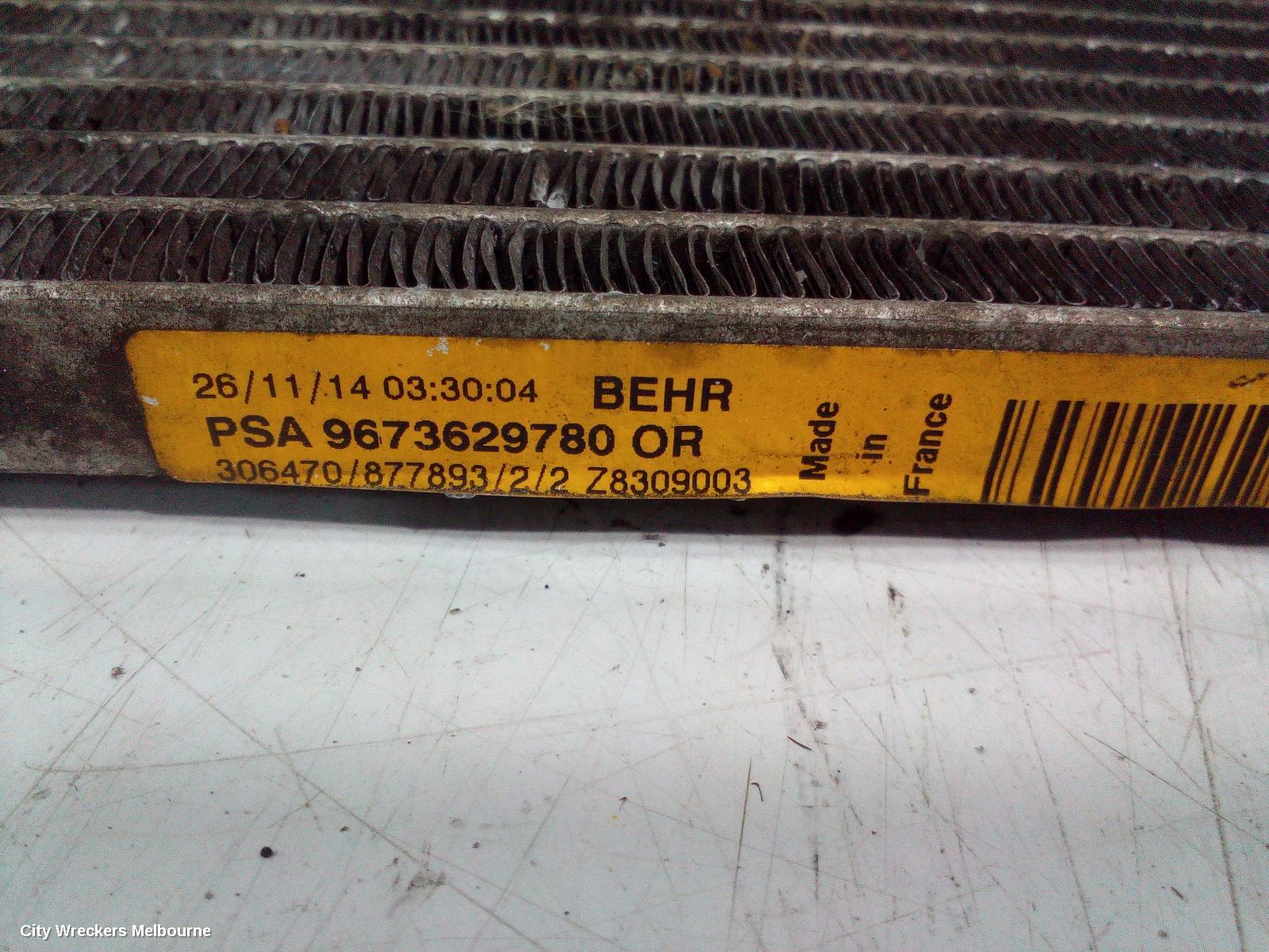 PEUGEOT 308 A/C CONDENSER, T9, 1.6, PETROL, VIN VF3L*5GT/5GN/5GX, 10/2014 - 01/2021