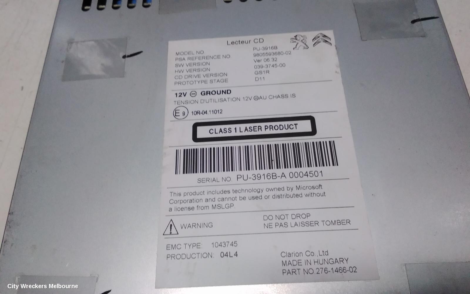 PEUGEOT 308 RADIO/CD/DVD/SAT/TV, NAVIGATION MODULE, T9, 10/2014 - 01/2021
