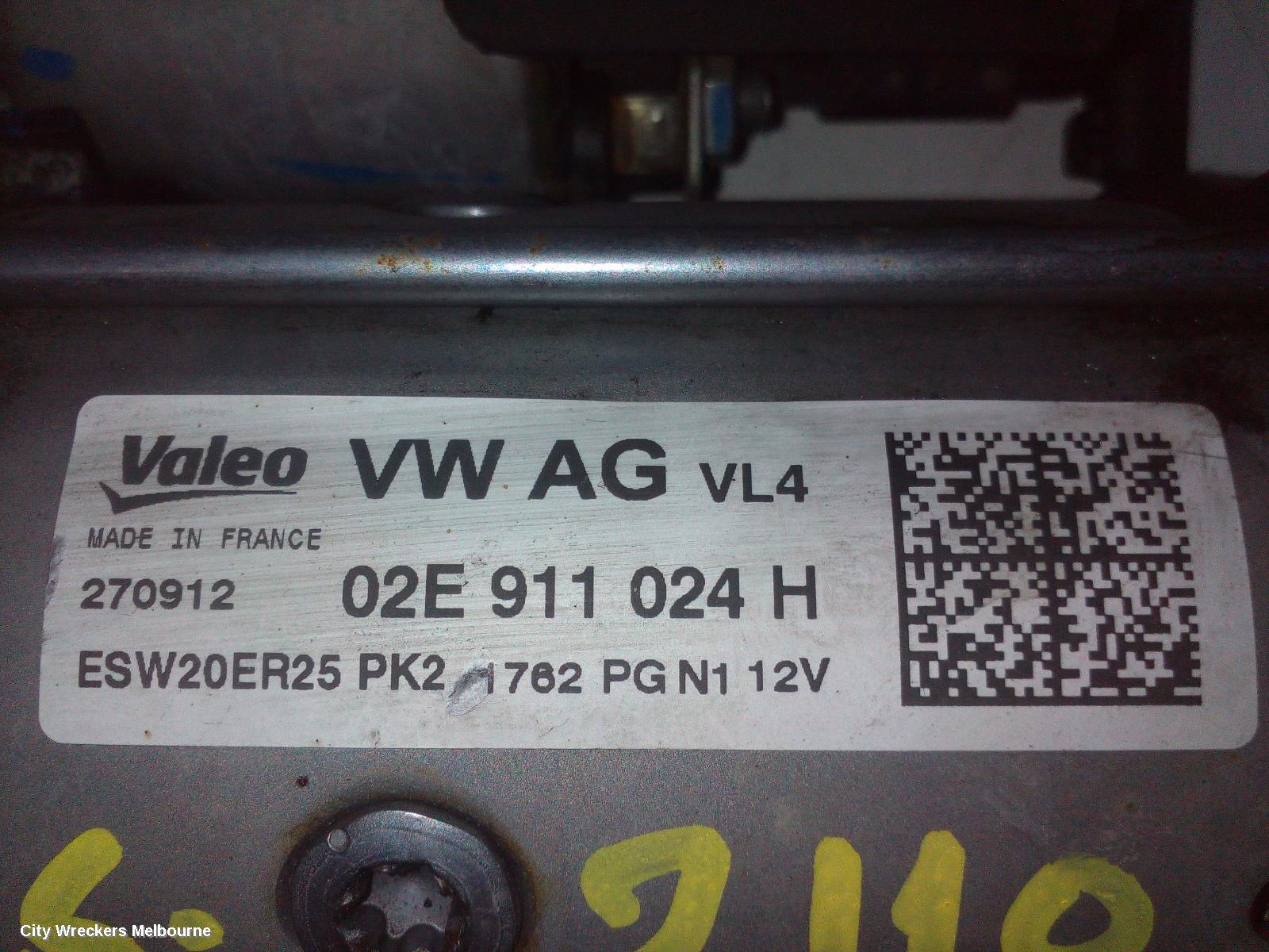 VOLKSWAGEN TIGUAN STARTER, DIESEL, 2.0, 5N, CFFB CODE, 05/2008 - 08/2016
