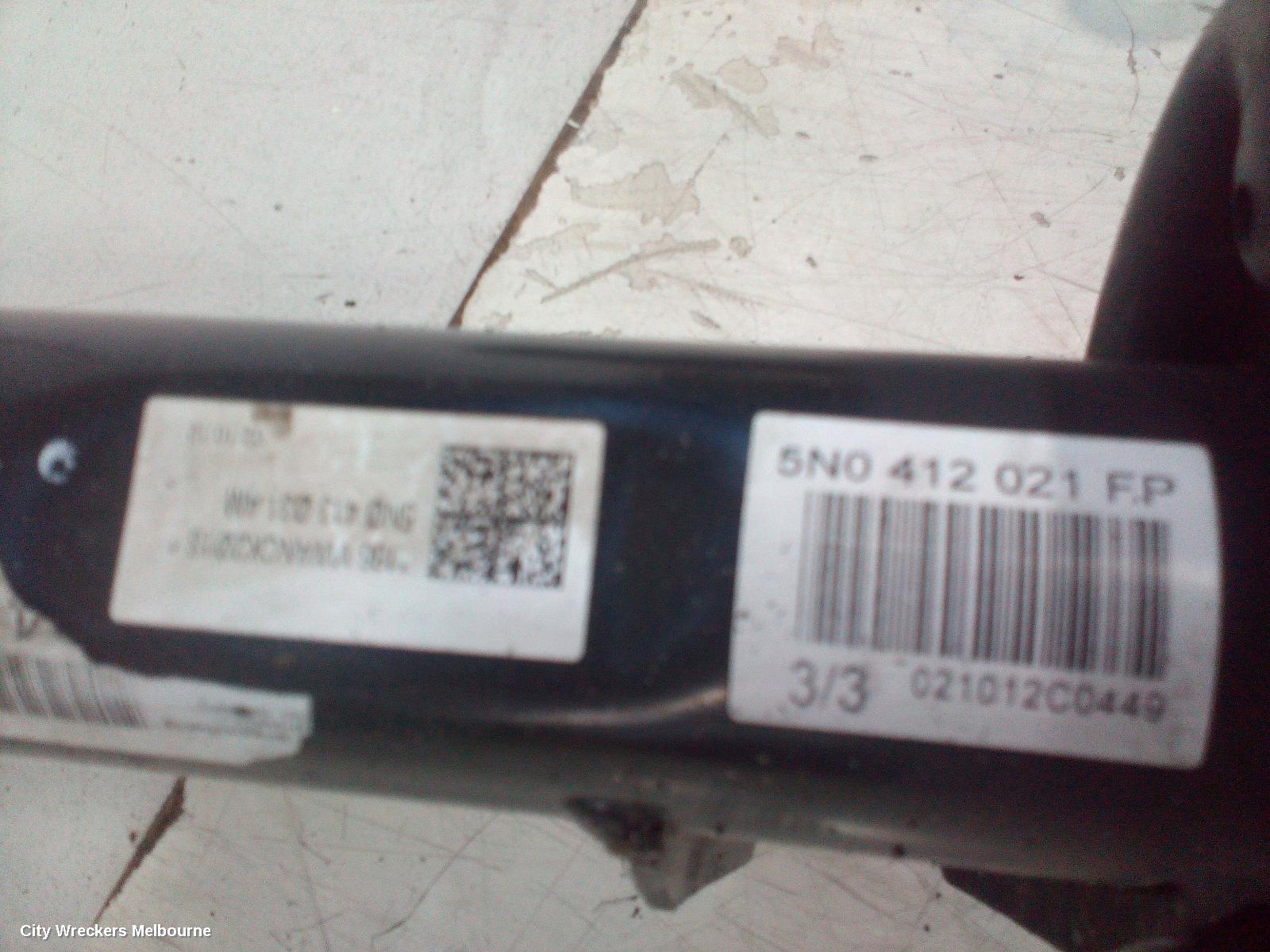 VOLKSWAGEN TIGUAN RIGHT FRONT STRUT, 5N, 07/2011 - 08/2016