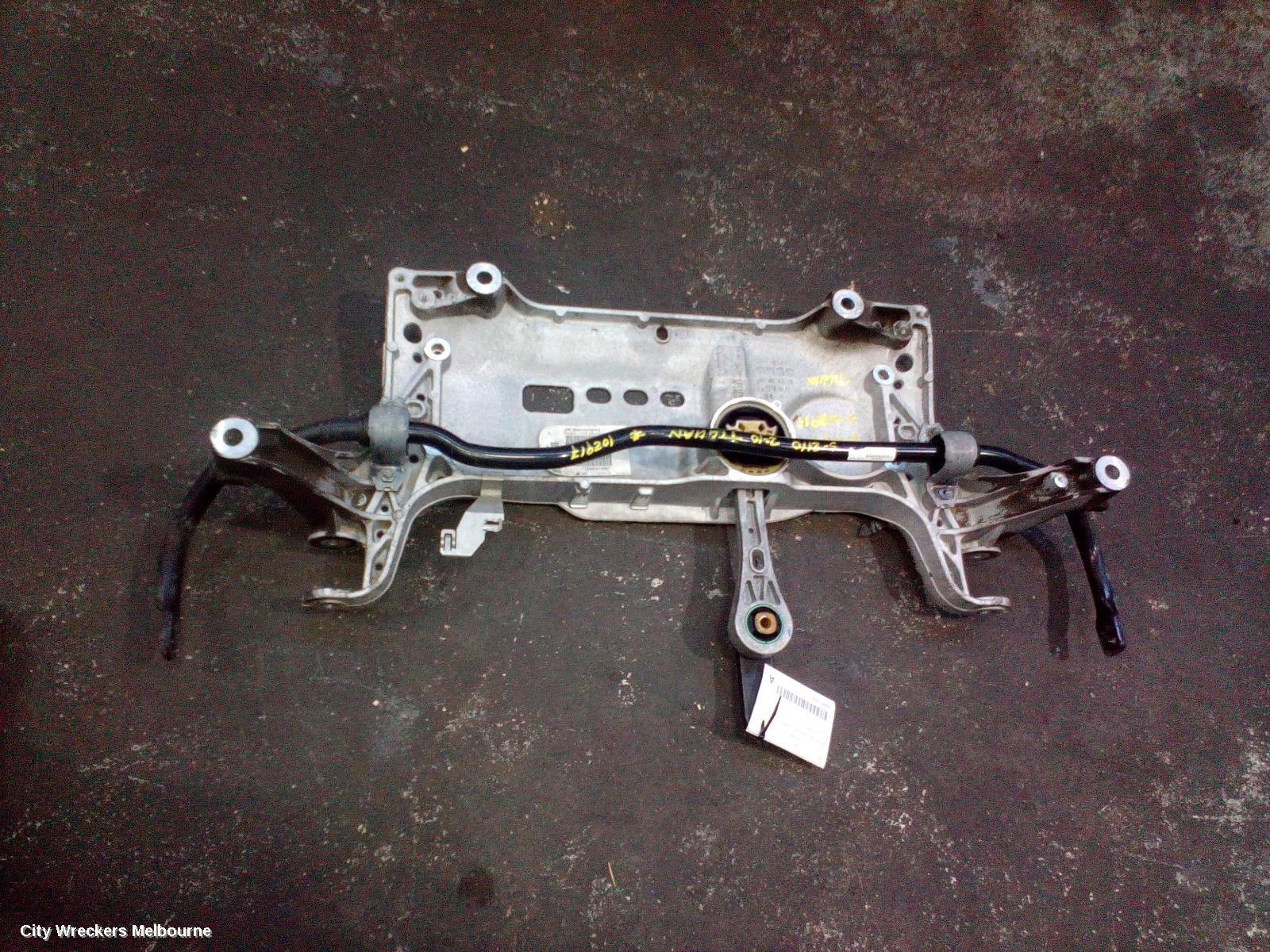VOLKSWAGEN TIGUAN FRT XMEMBER/CRADLE, 5N, AWD, REAR SUSPENSION CROSSMEMBER, 07/2011 - 08/2016