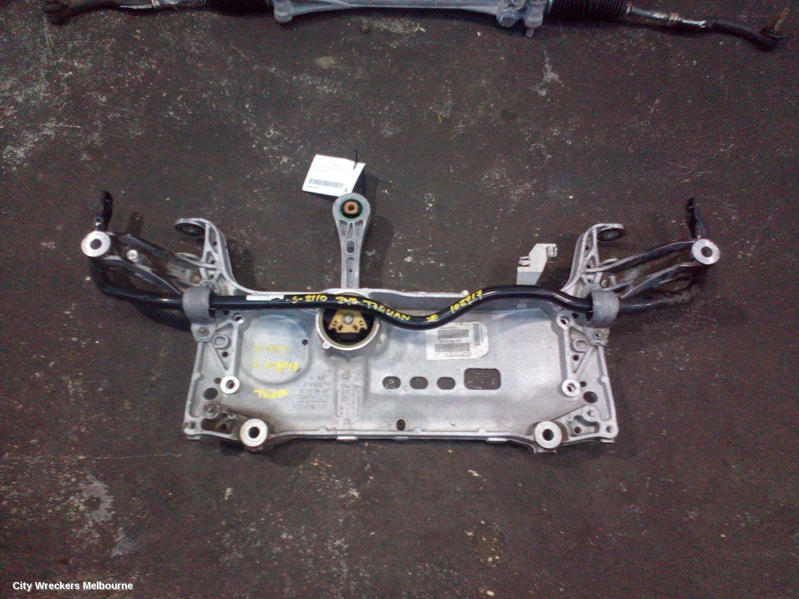 VOLKSWAGEN TIGUAN FRT XMEMBER/CRADLE, 5N, AWD, REAR SUSPENSION CROSSMEMBER, 07/2011 - 08/2016