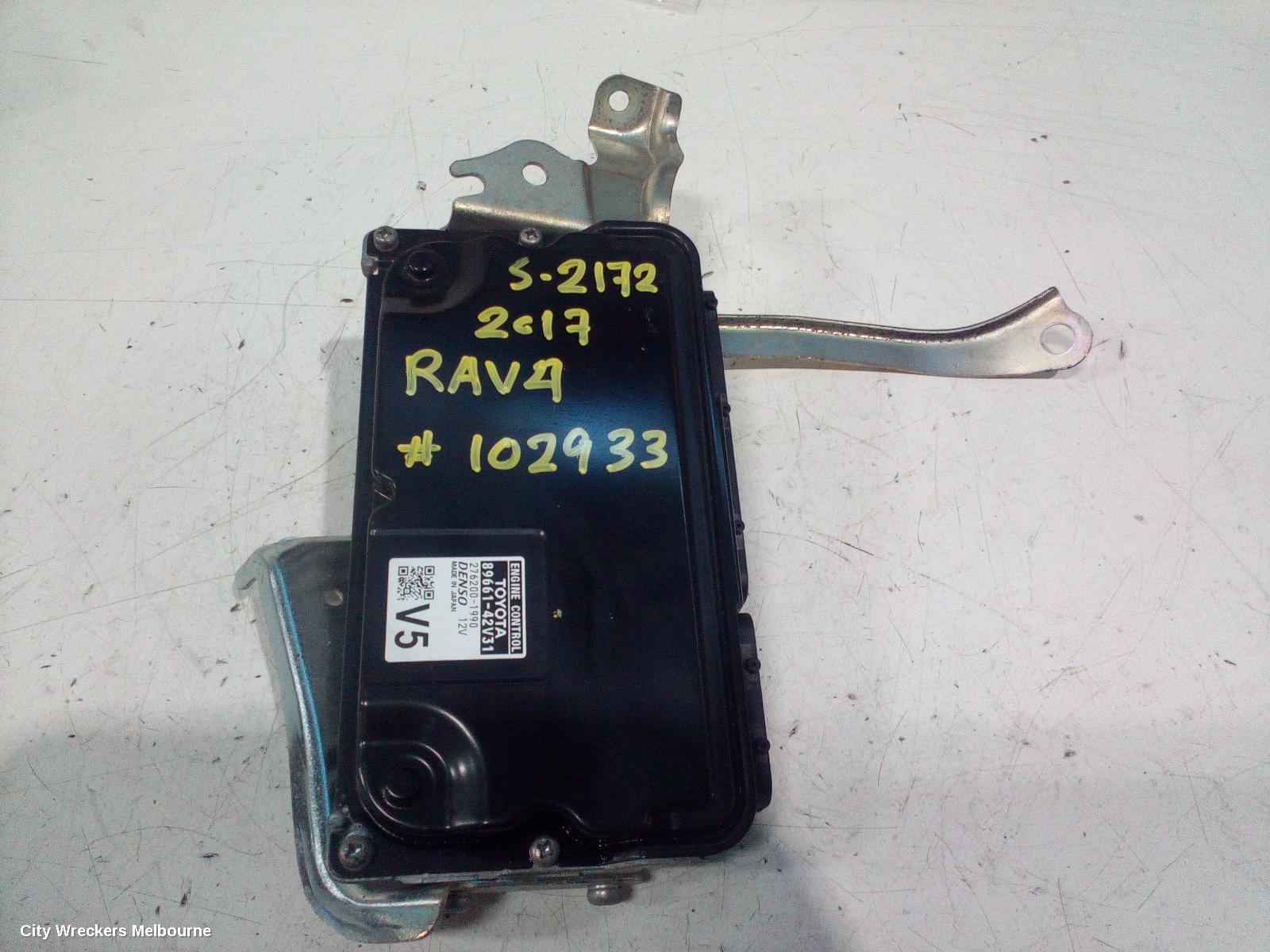 TOYOTA RAV4 ECU, ENGINE ECU, 2.0, 3ZR-FE, PETROL, AUTO T/M, ECU ONLY, ZSA42R, 12/2012 - 11/2018