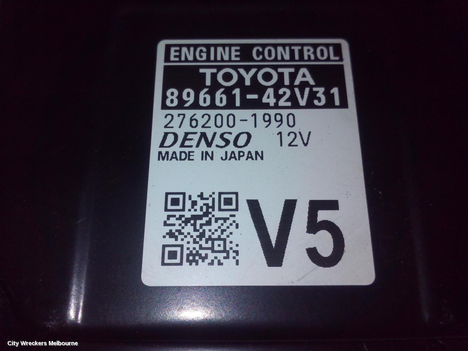 TOYOTA RAV4 ECU, ENGINE ECU, 2.0, 3ZR-FE, PETROL, AUTO T/M, ECU ONLY, ZSA42R, 12/2012 - 11/2018