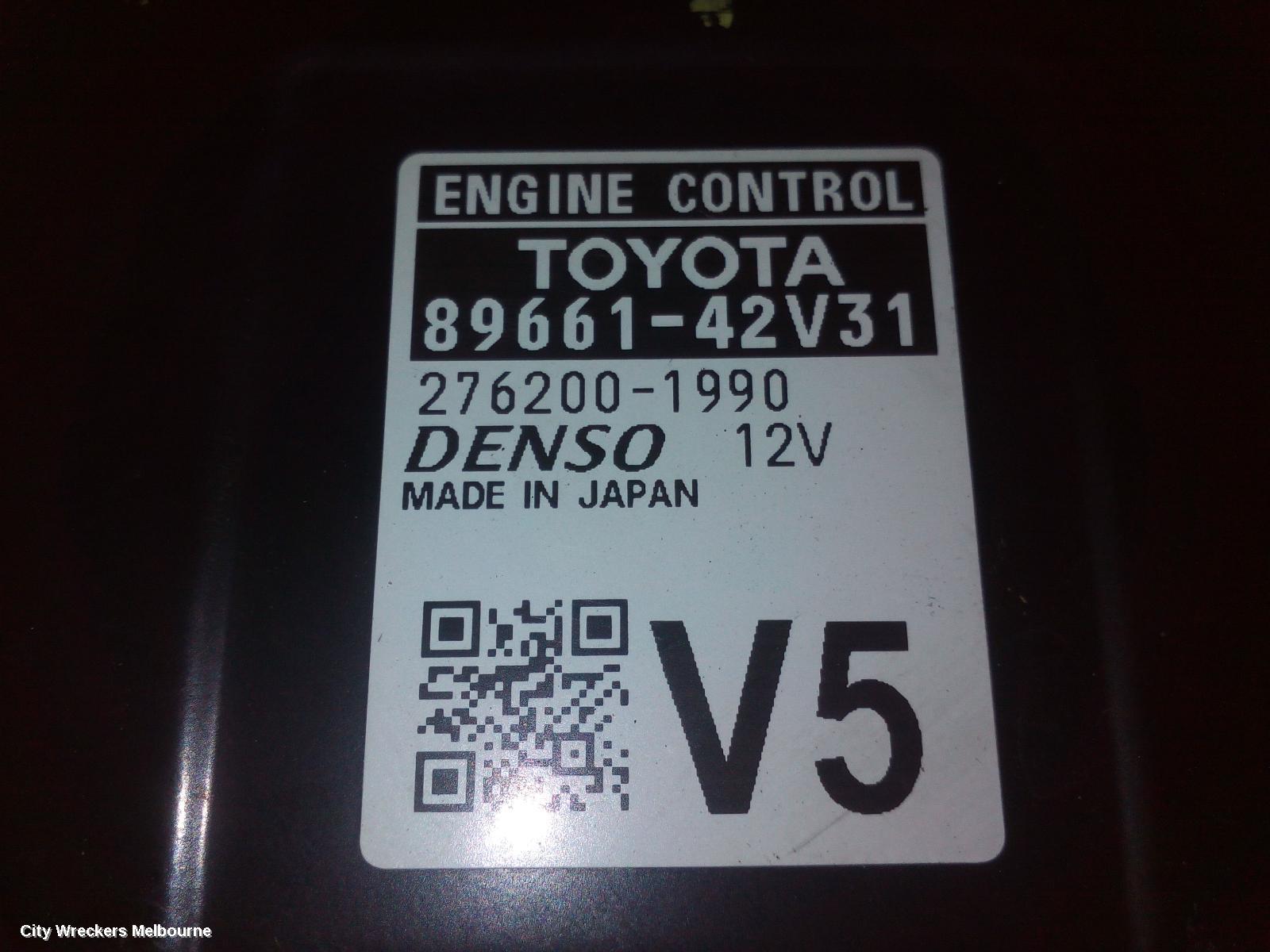 TOYOTA RAV4 ECU, ENGINE ECU, 2.0, 3ZR-FE, PETROL, AUTO T/M, ECU ONLY, ZSA42R, 12/2012 - 11/2018