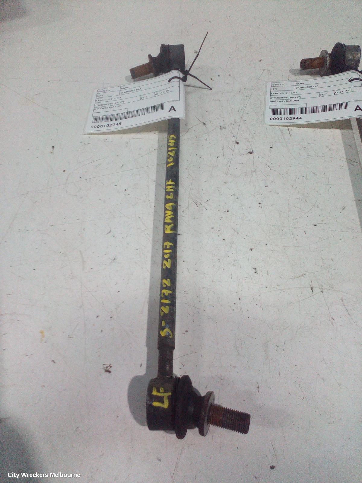 TOYOTA RAV4 STABILISER BAR, XA40, 12/2012 - 12/2018