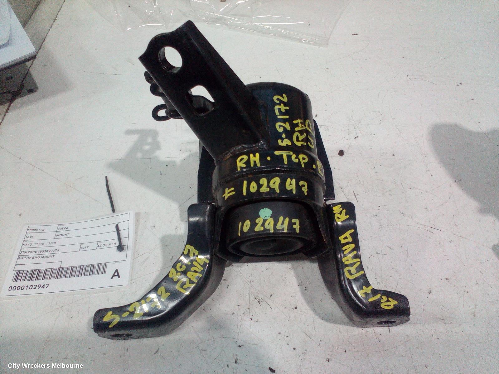 TOYOTA RAV4 MOUNT, XA40, 12/2012 - 12/2018