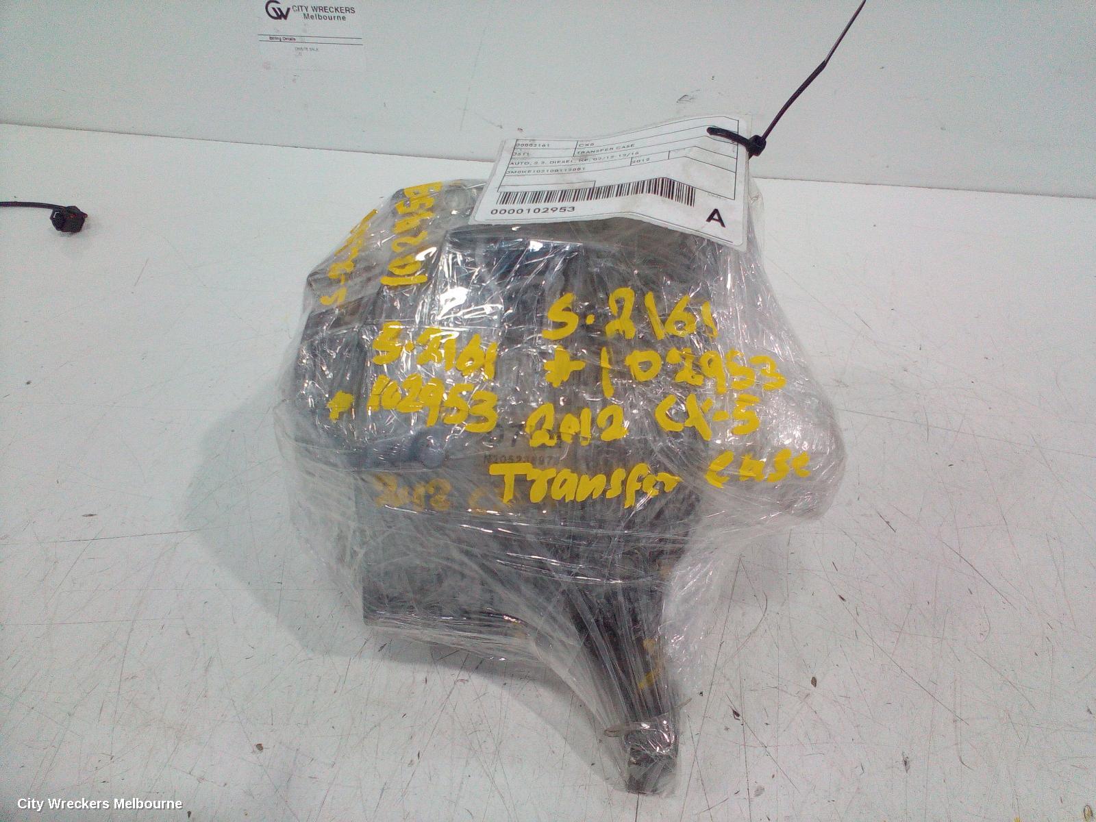 MAZDA CX5 TRANSFER CASE, AUTO, 2.2, DIESEL, KE, 02/2012 - 12/2016