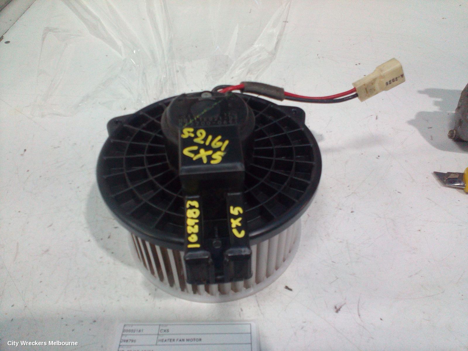 MAZDA CX5 HEATER FAN MOTOR, KE, 02/2012 - 12/2016