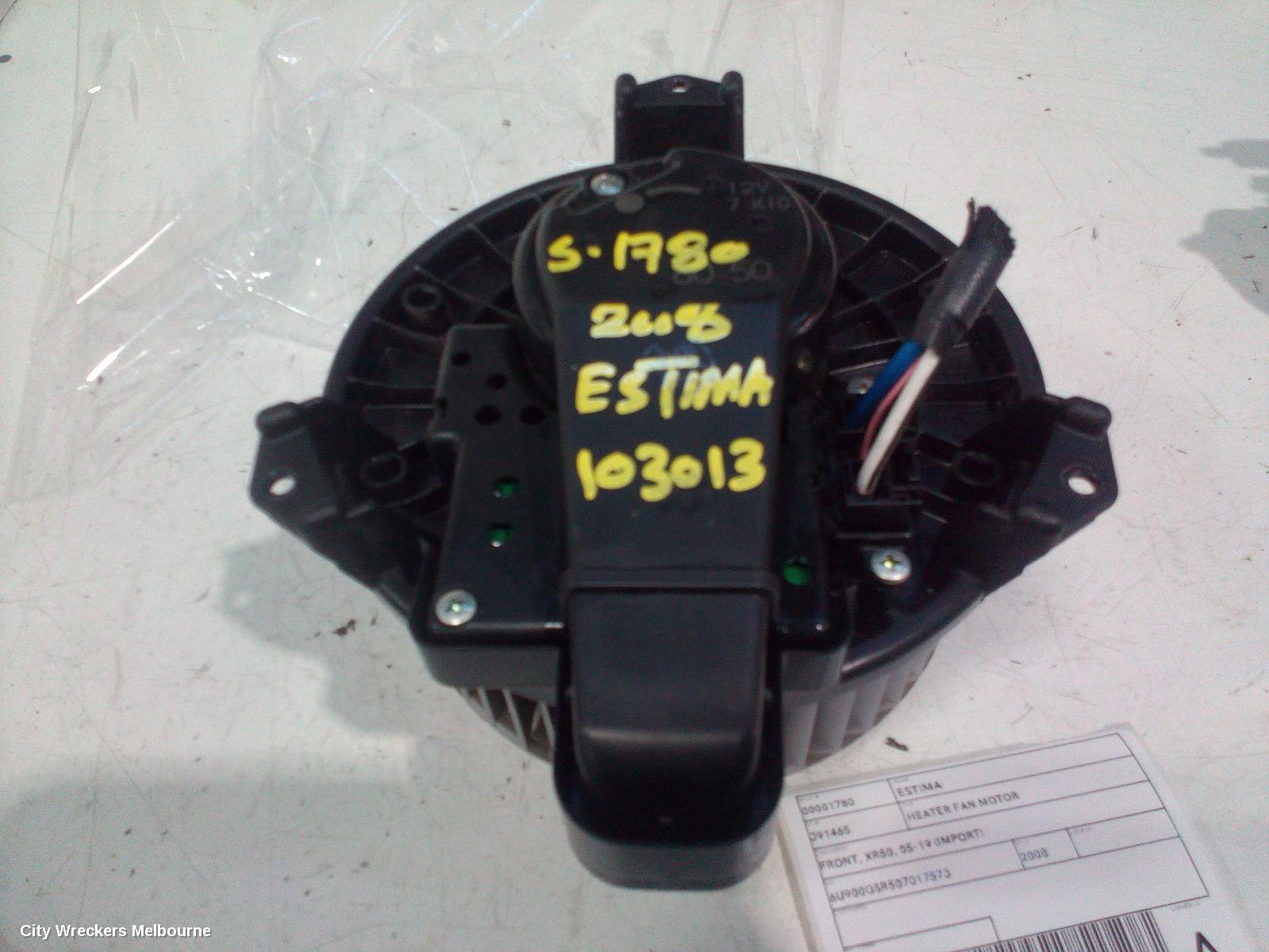 TOYOTA ESTIMA HEATER FAN MOTOR, FRONT, XR50, 05-19 (IMPORT)