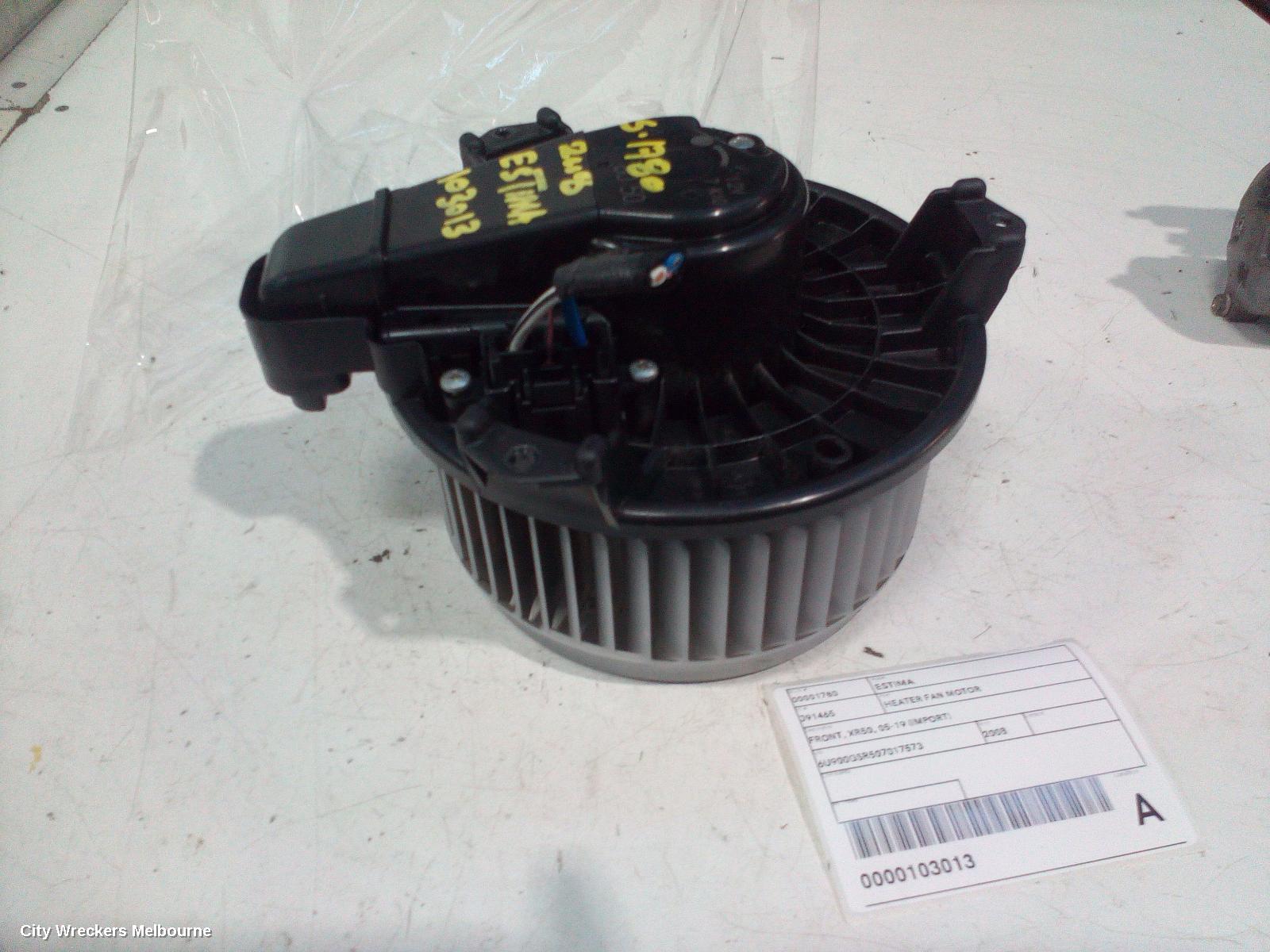 TOYOTA ESTIMA HEATER FAN MOTOR, FRONT, XR50, 05-19 (IMPORT)