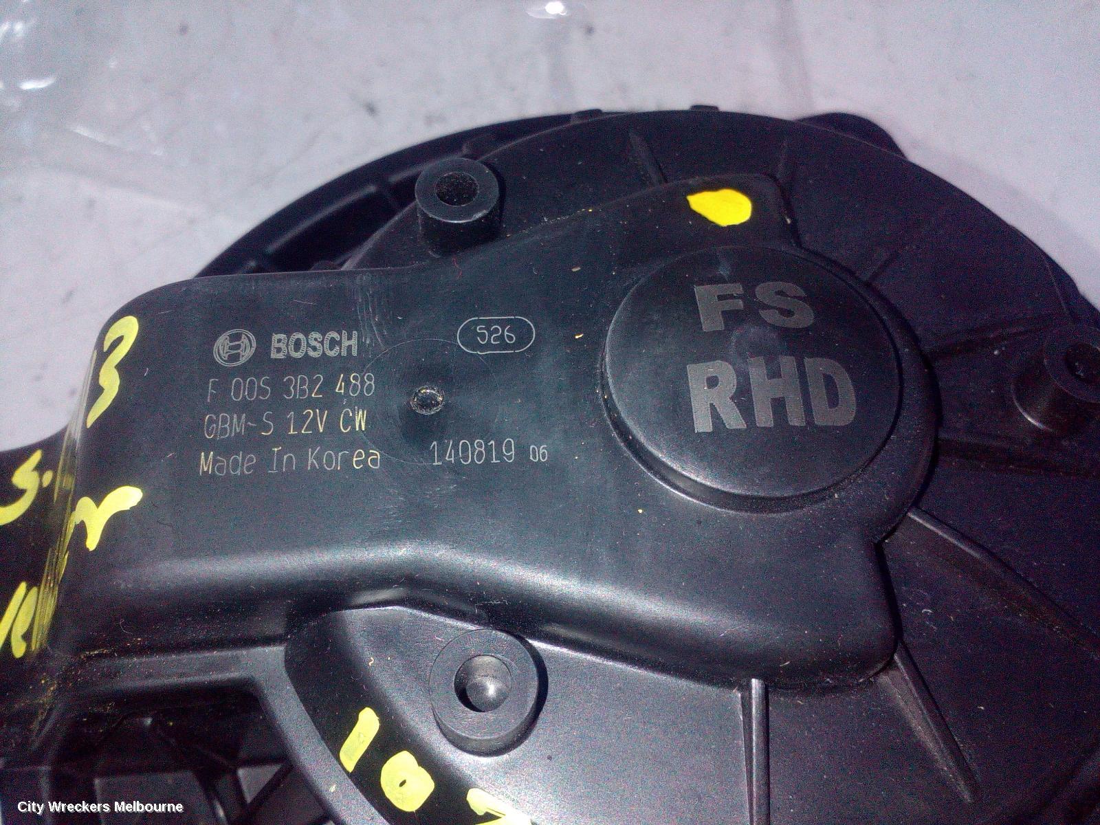 HYUNDAI VELOSTER HEATER FAN MOTOR, FS, 12/2011 - 02/2018