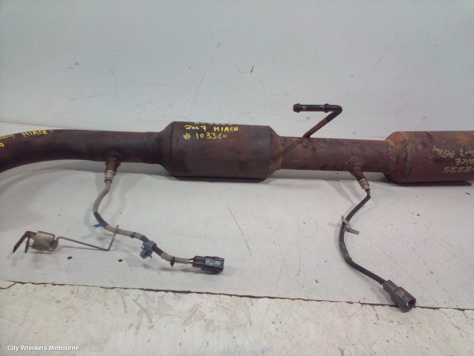 TOYOTA HIACE CATALYTIC CONVERTER, UNDER CAR-CAT TYPE, 2.7, PETROL, 2TR-FE, TRH, 03/2005 - 02/2015