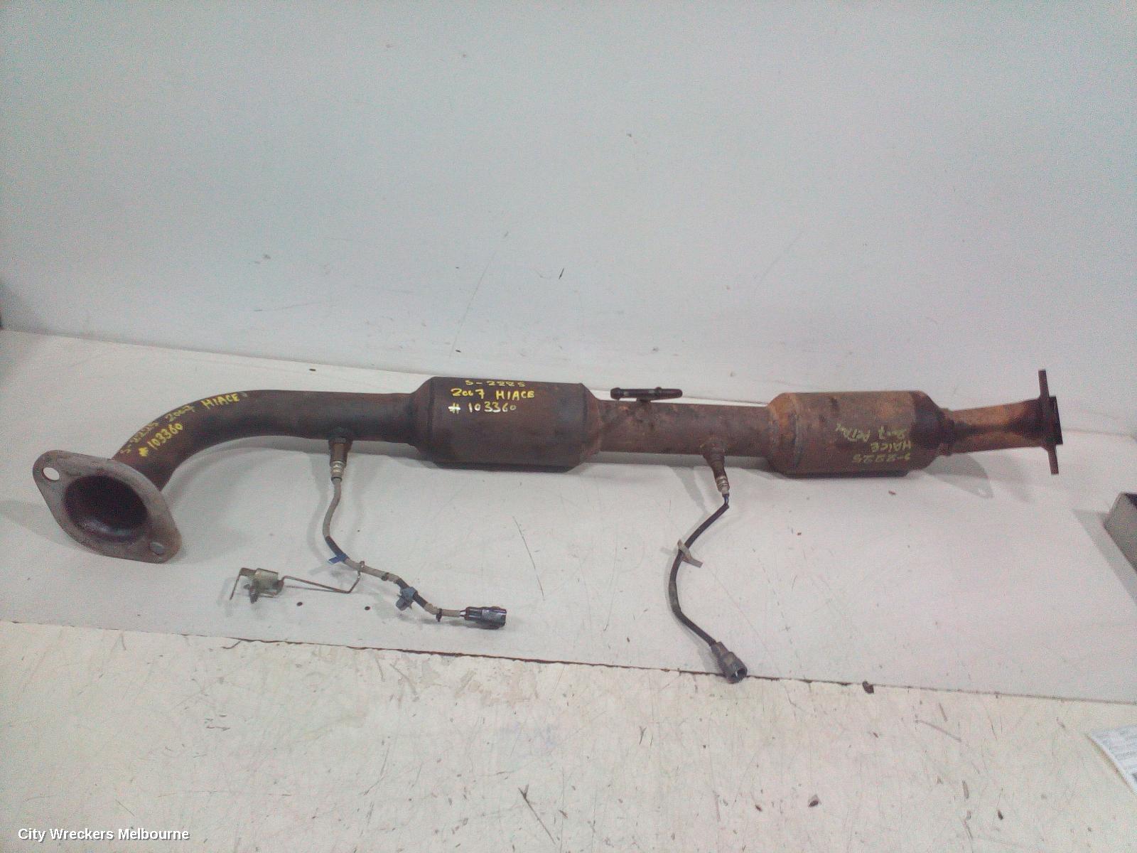 TOYOTA HIACE CATALYTIC CONVERTER, UNDER CAR-CAT TYPE, 2.7, PETROL, 2TR-FE, TRH, 03/2005 - 02/2015