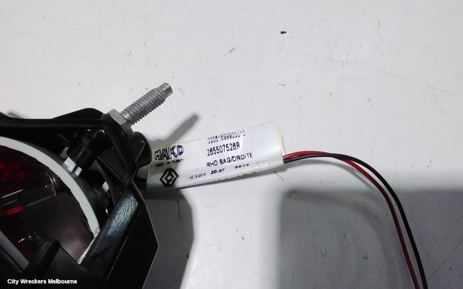 RENAULT CLIO REAR GARNISH, TAILGATE LAMP (RH SIDE), X98, NON LED TYPE, 09/2013 - 10/2019