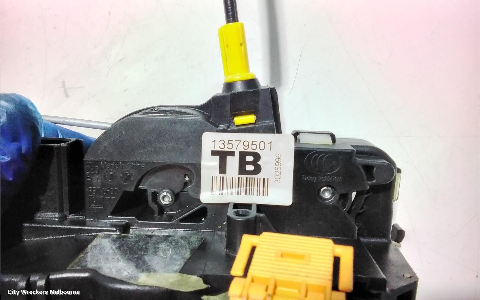 HOLDEN MALIBU DOOR/BOOT/GATE LOCK, RIGHT FRONT DOOR LOCK, V300, 04/2013 - 12/2017