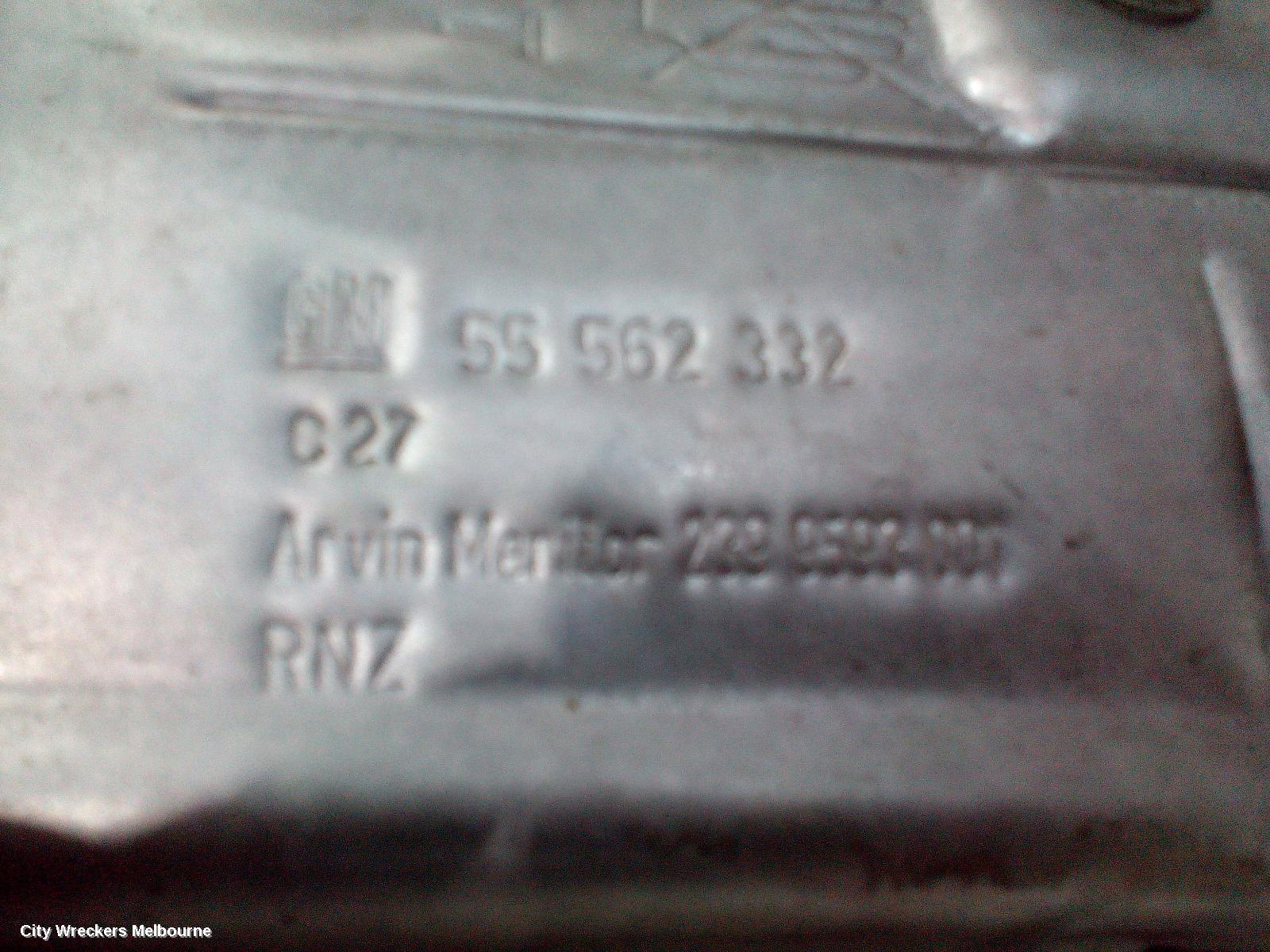 OPEL INSIGNIA PARTICULATE FILTER/DPF, 09/2012 - 12/2013
