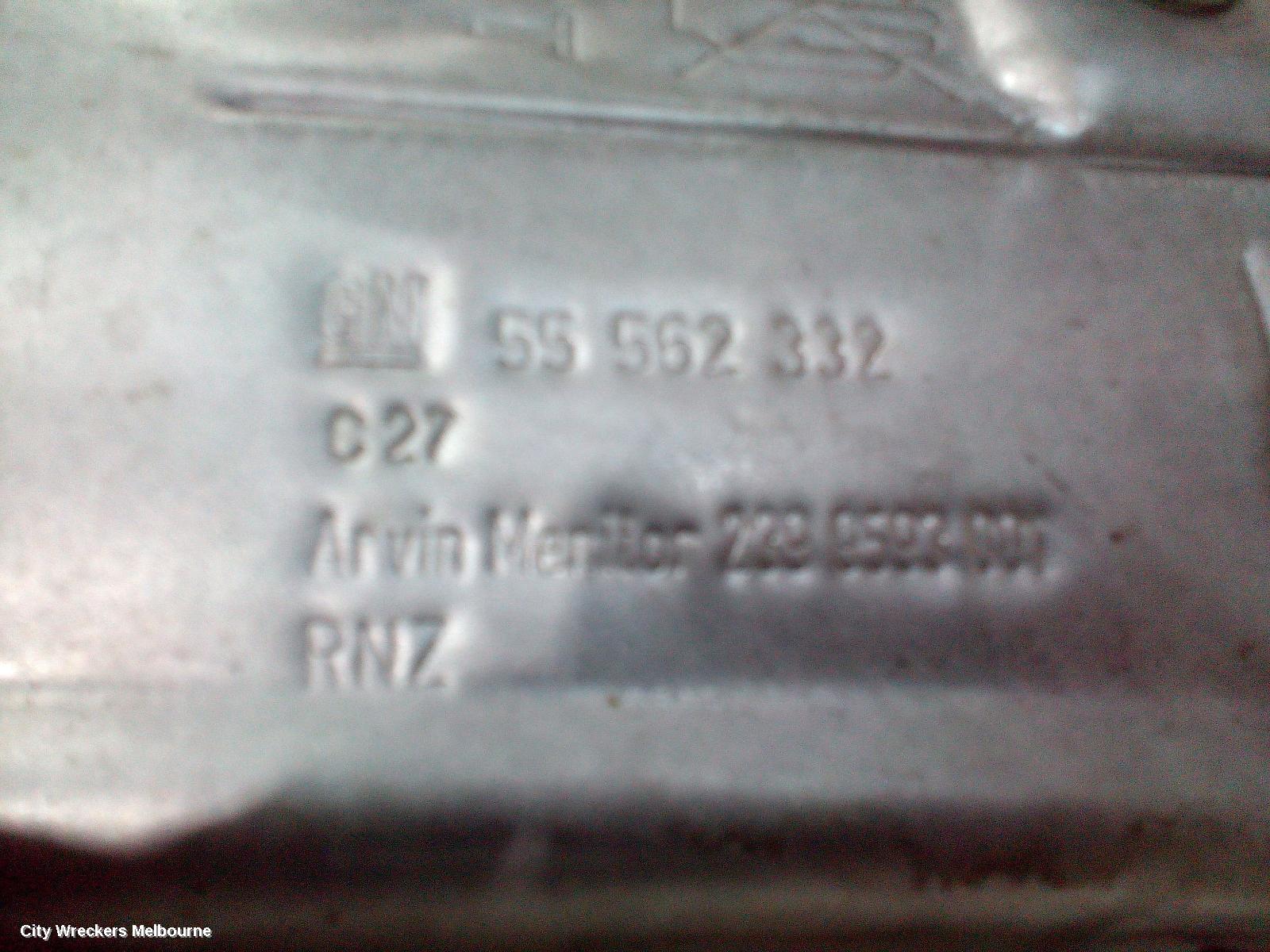 OPEL INSIGNIA PARTICULATE FILTER/DPF, 09/2012 - 12/2013