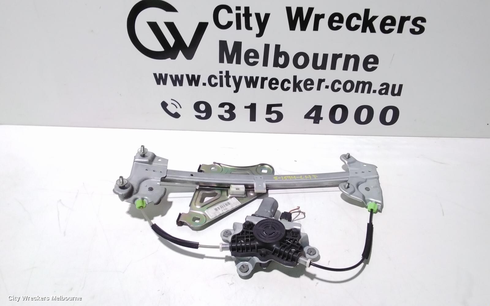 KIA CERATO LEFT FRONT WINDOW REG/MOTOR, TD, DOOR REG ASSY (REG AND MOTOR), COUPE/KOUP, 09/2009 - 03/2013