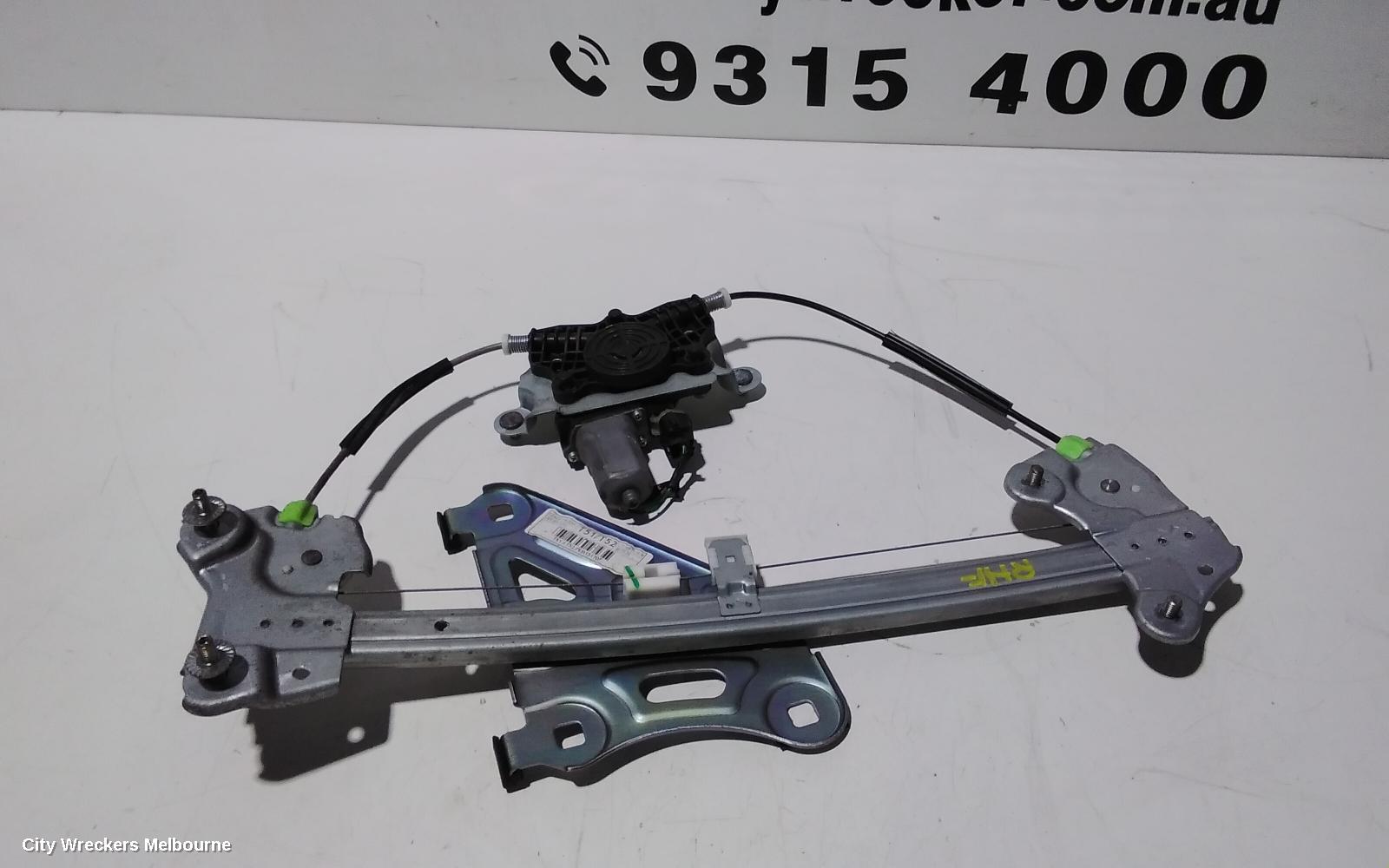 KIA CERATO RIGHT FRONT WINDOW REG/MOTOR, TD, DOOR REG ASSY (REG AND MOTOR), COUPE/KOUP, 09/2009 - 03/2013