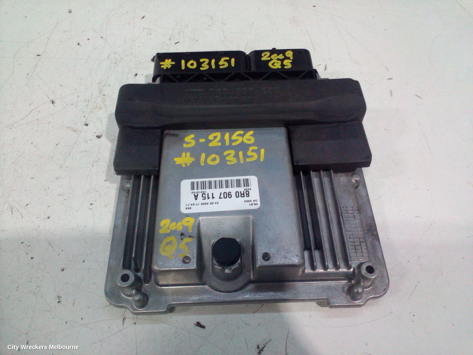 AUDI Q5 ECU, ENGINE ECU, 2.0, PETROL, CDNC CODE, ECU ONLY, 8R, 03/2009 - 10/2012