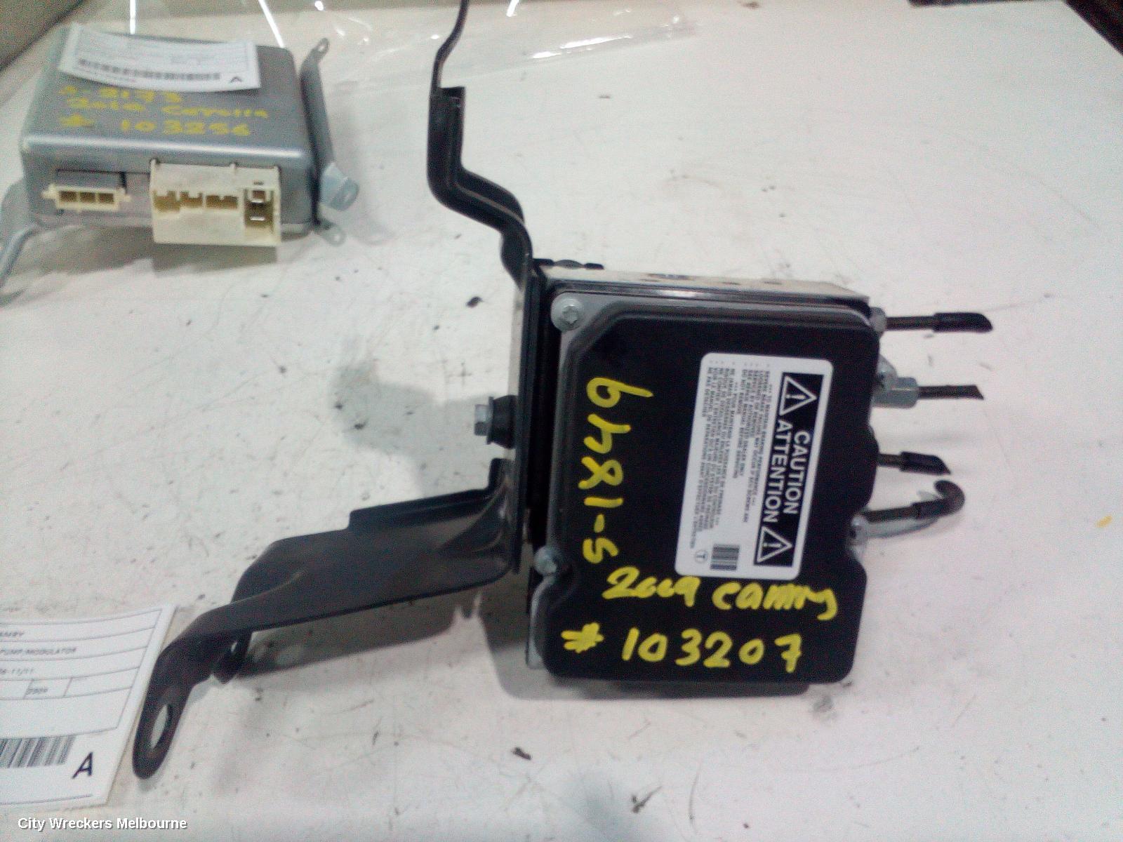 TOYOTA CAMRY ABS PUMP/MODULATOR, ACV40, 2.4, 2AZ-FE, 06/2006 - 11/2011