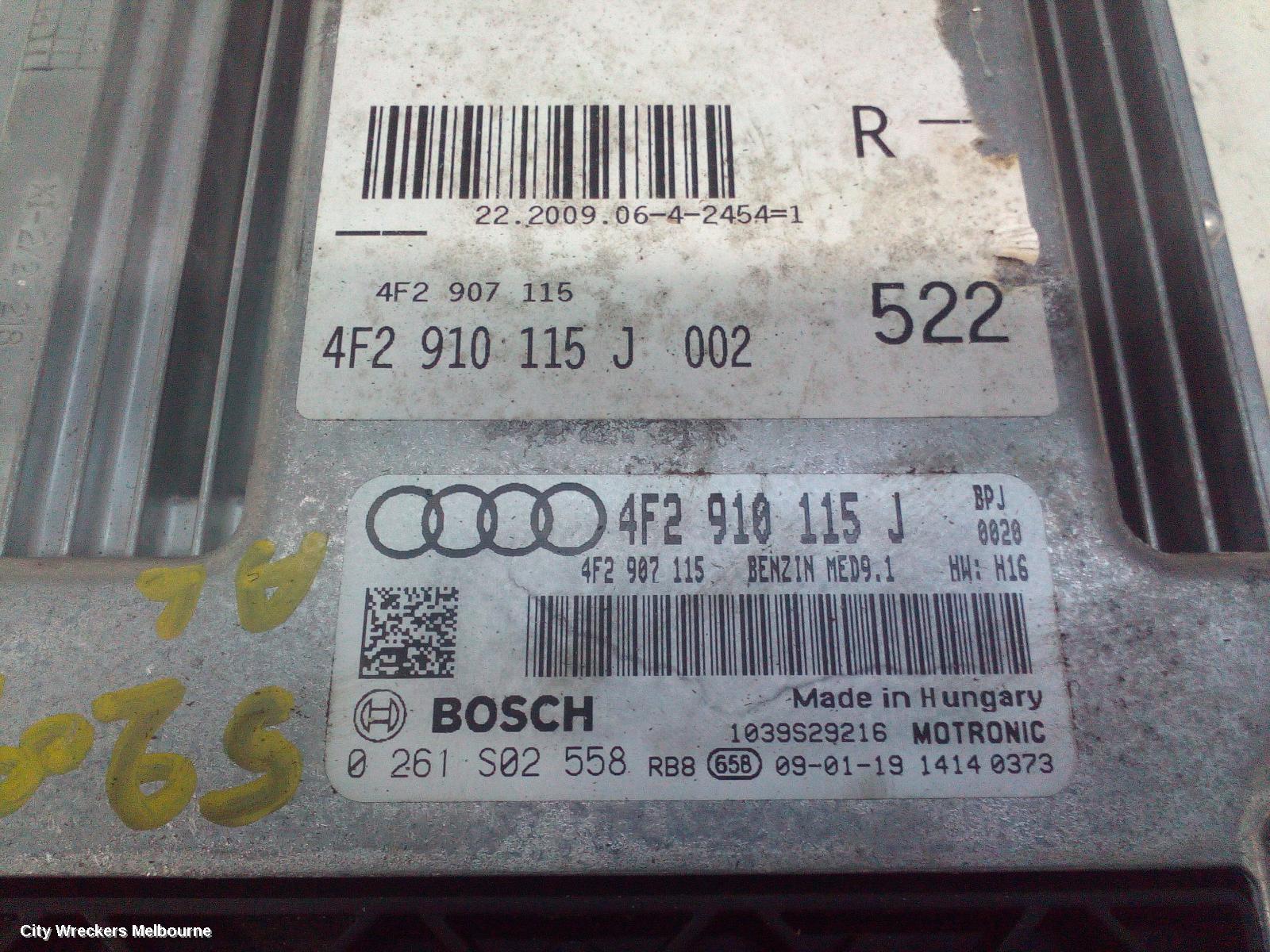 AUDI A6 ECU, ENGINE ECU, 2.0, PETROL, ECU ONLY, 4F, 09/2006 - 06/2011
