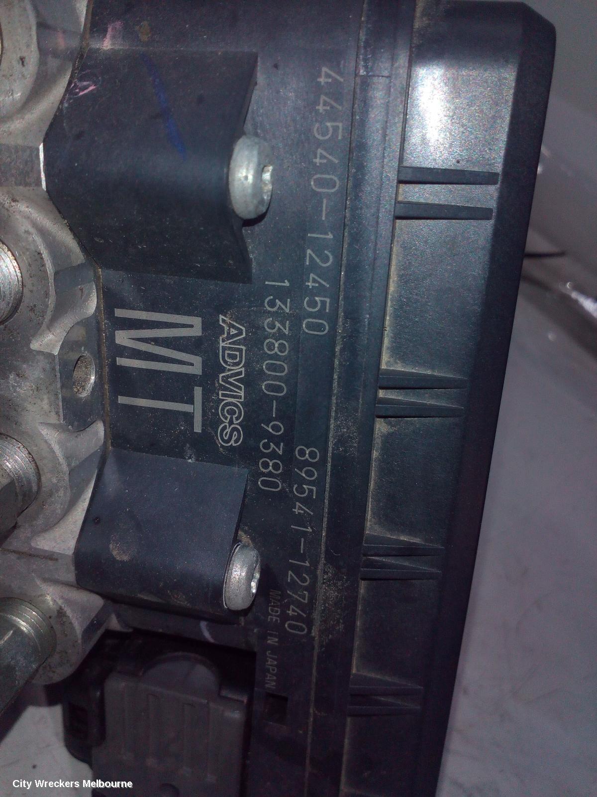 TOYOTA COROLLA ABS PUMP/MODULATOR, ZRE152/20153R, P/N 4454012450, 03/2007 - 12/2013
