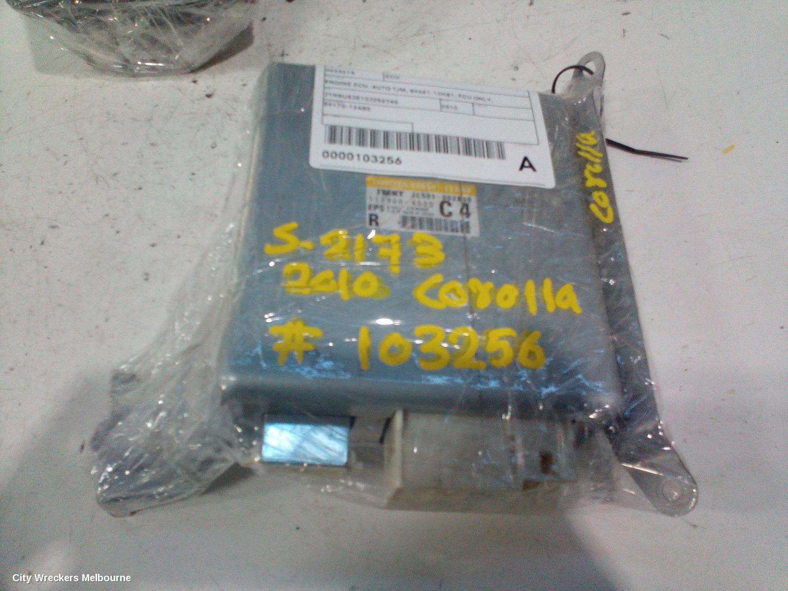 TOYOTA COROLLA ECU, ENGINE ECU, AUTO T/M, 89661-12K81, ECU ONLY, ZRE152/20153R, 03/2007 - 10/2013