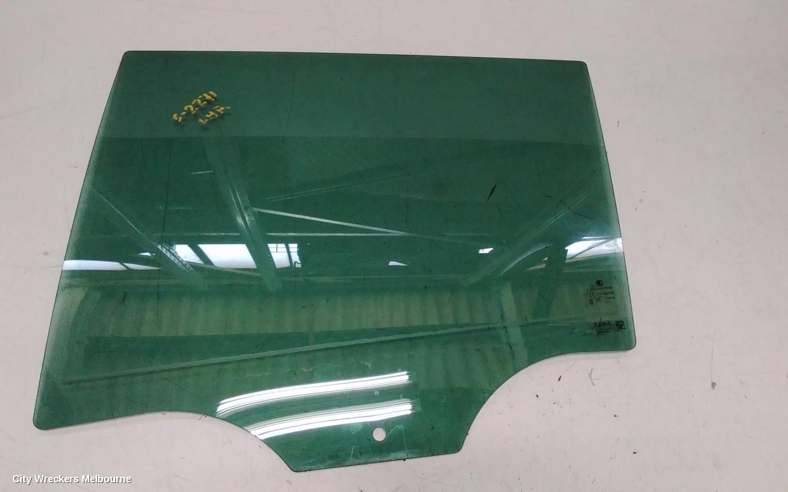 SKODA KAMIQ LEFT REAR DOOR WINDOW, NW, 06/2020 ONWARDS
